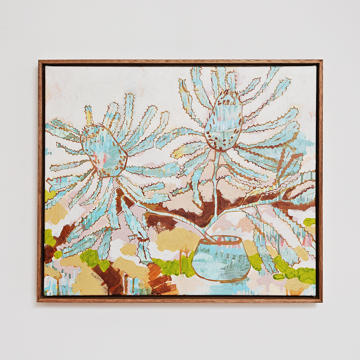 Lr 024 Serrata Still Ii Smith & Brooks Abstract Botanical Art Banksia Serrata Sydney Landscape Artist Buy Art For My Home Original Art