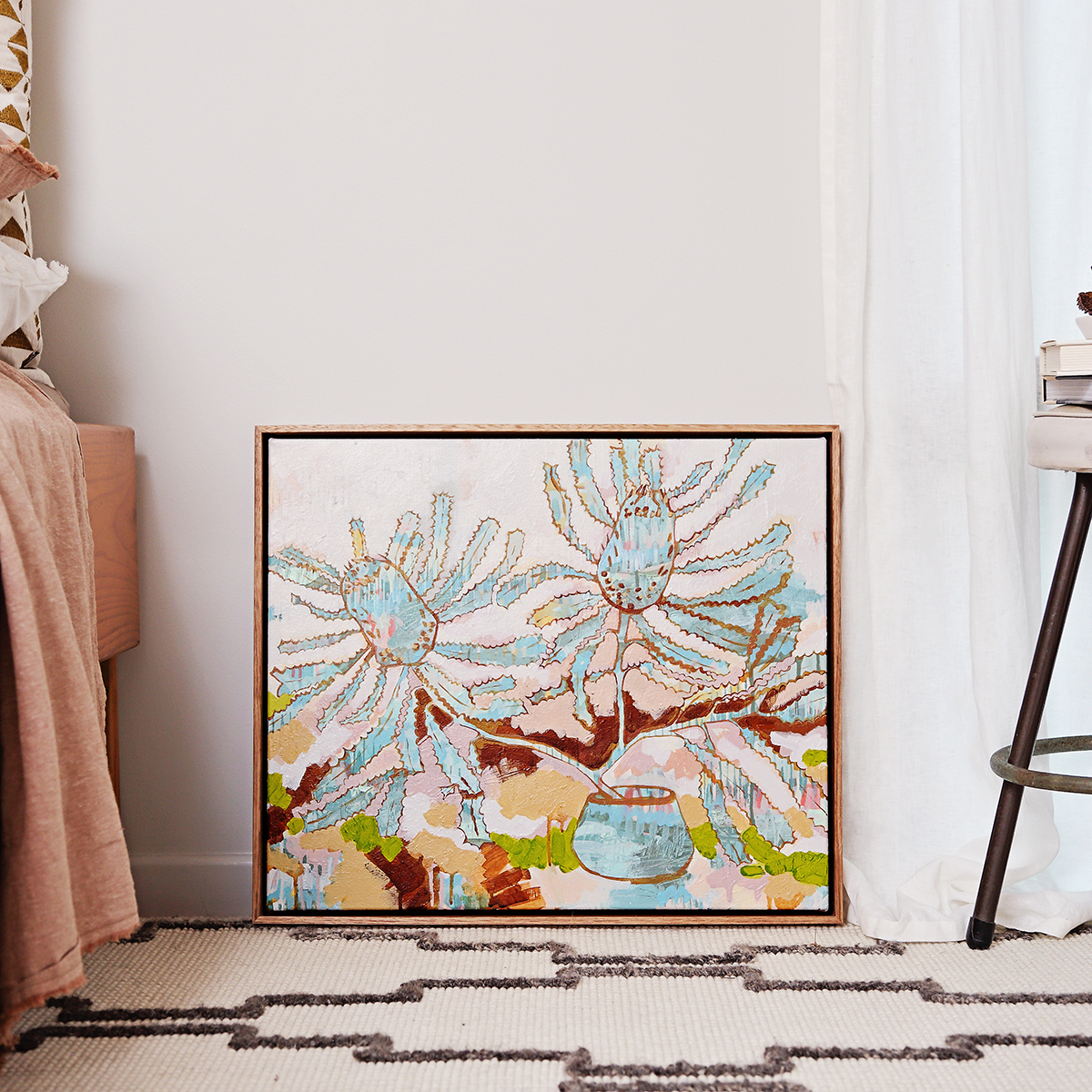 Lr 042 Serrata Still Ii Smith & Brooks Abstract Botanical Art Banksia Serrata Sydney Landscape Artist Buy Art For My Home Original Art