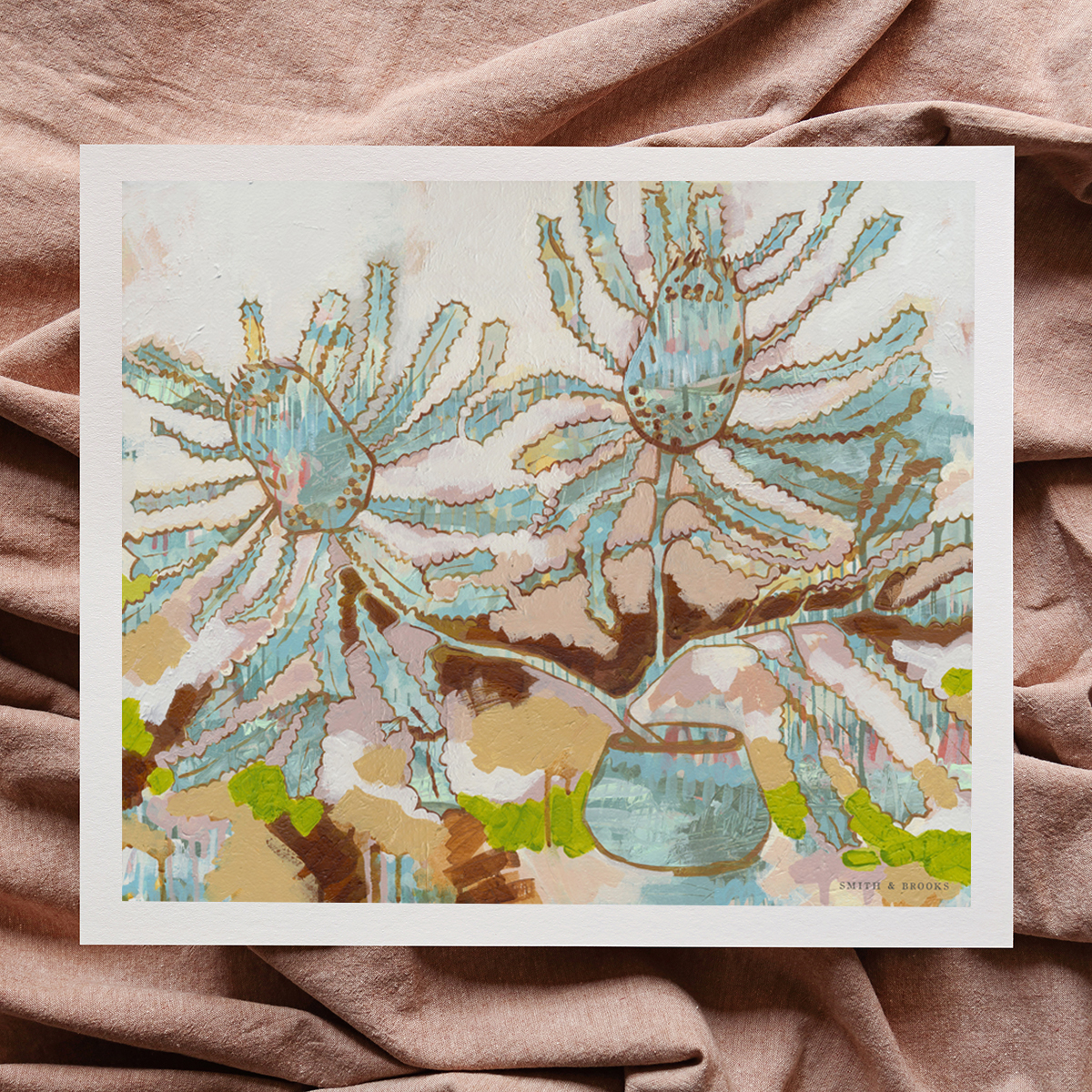 Lr 049 Serrata Still Ii Smith & Brooks Abstract Botanical Art Banksia Serrata Sydney Landscape Artist Buy Art For My Home Original Art