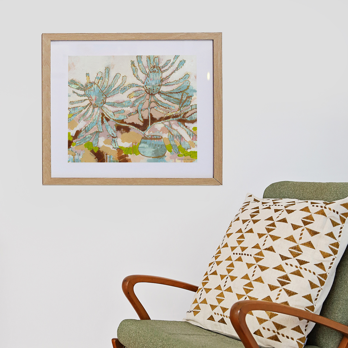 Lr 050 Serrata Still Ii Smith & Brooks Abstract Botanical Art Banksia Serrata Sydney Landscape Artist Buy Art For My Home Original Art