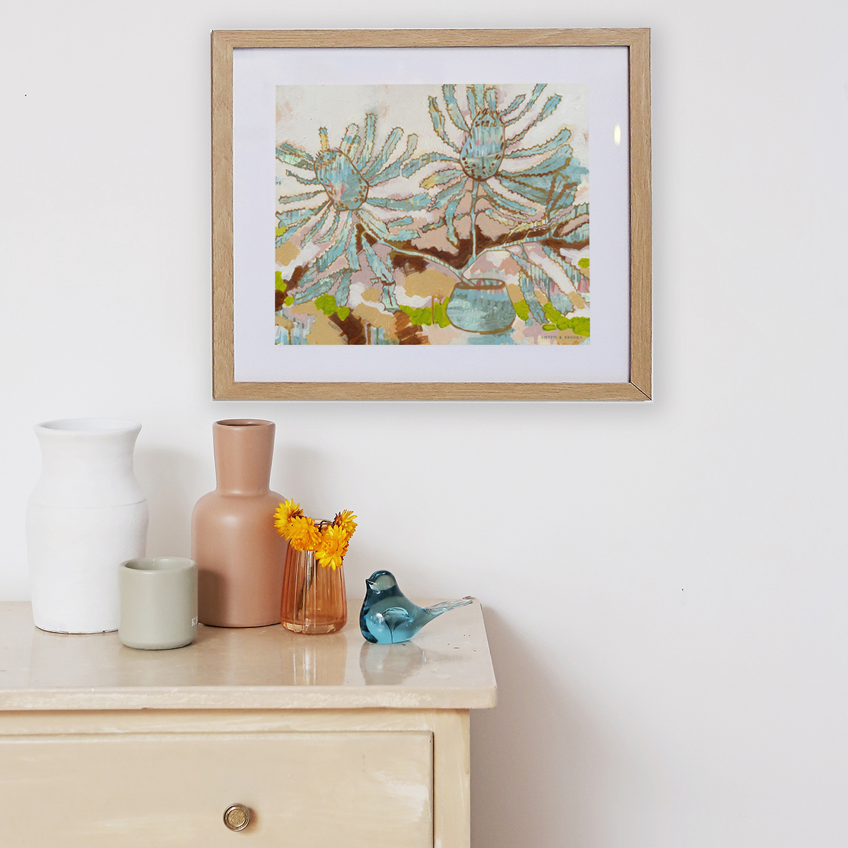 Lr 051 Serrata Still Ii Smith & Brooks Abstract Botanical Art Banksia Serrata Sydney Landscape Artist Buy Art For My Home Original Art