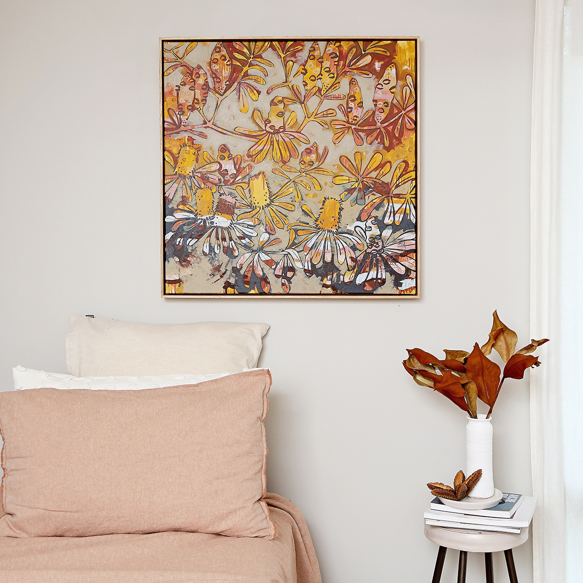 Lr 066 Coastal Banksia Moment Ii Smith & Brooks Brisbane Artist Australian Landscape Art Affordable Original Art