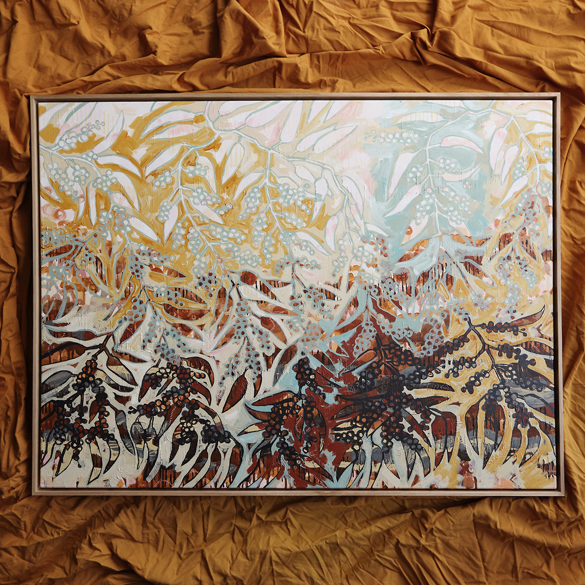 Lr 006 Golden Wattle Moment I Smith & Brooks Melbourne Interiors Australian Style Affordable Art For My Home