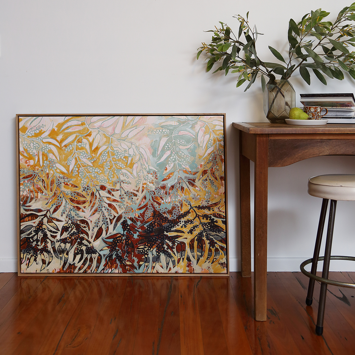 Lr 064 Golden Wattle Moment I Smith & Brooks Melbourne Interiors Australian Style Affordable Art For My Home