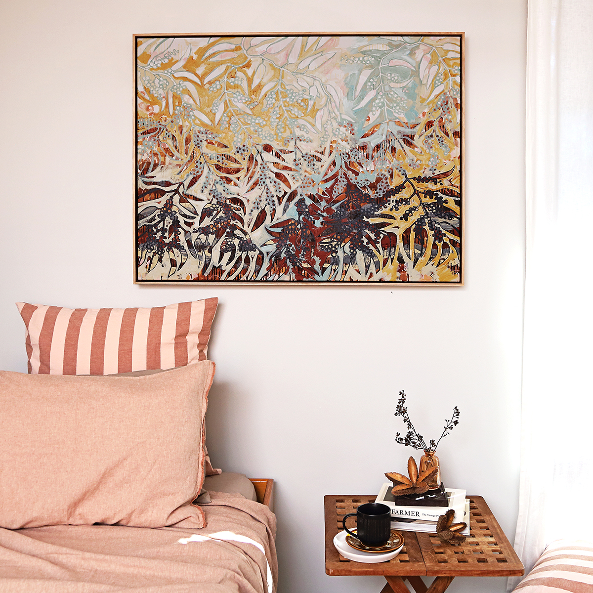 Lr 066 Golden Wattle Moment I Smith & Brooks Melbourne Interiors Australian Style Affordable Art For My Home