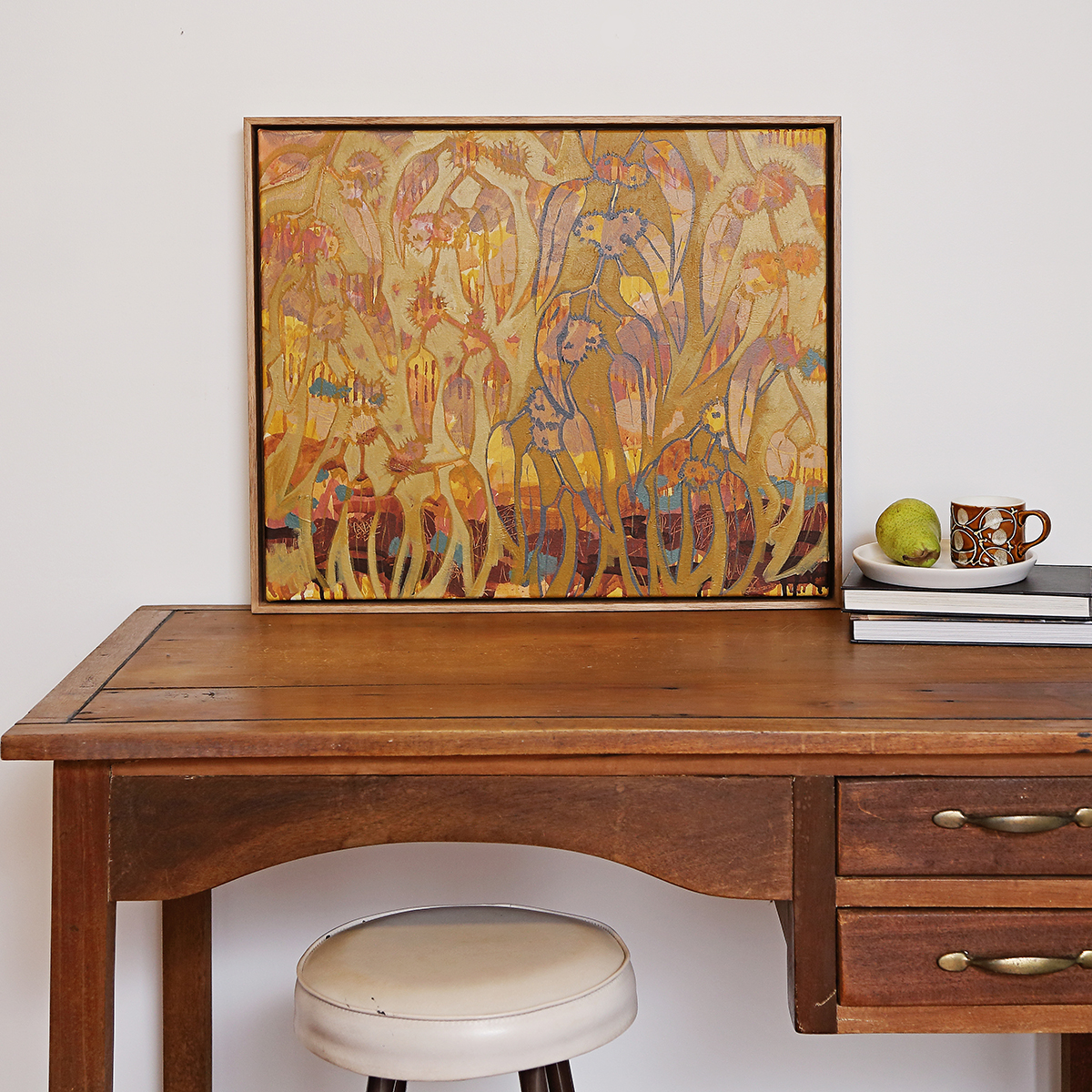 Lr 018 Mountain Ash Moment Ii Smith & Brooks Art Buy Cheap Art Melbourne Art Abstract Botanical Australian Native Species