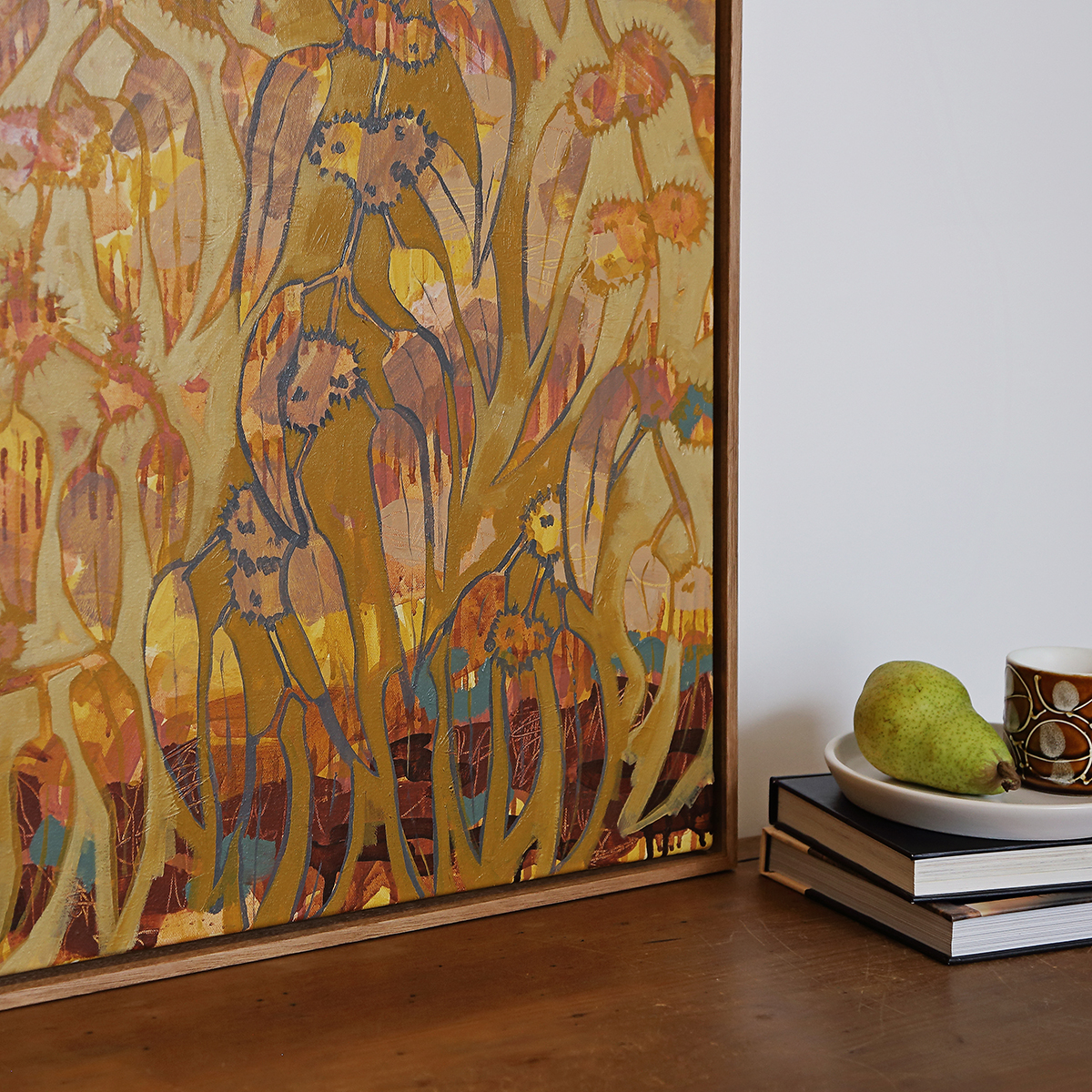 Lr 024 Mountain Ash Moment Ii Smith & Brooks Art Buy Cheap Art Melbourne Art Abstract Botanical Australian Native Species