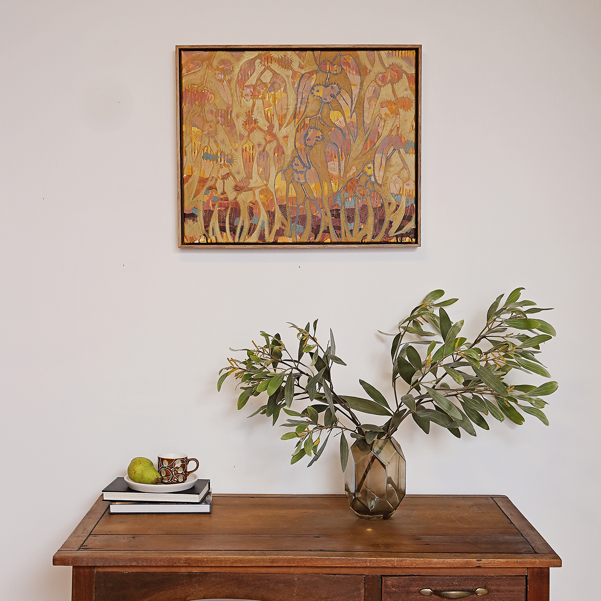 Lr 033 Mountain Ash Moment Ii Smith & Brooks Art Buy Cheap Art Melbourne Art Abstract Botanical Australian Native Species