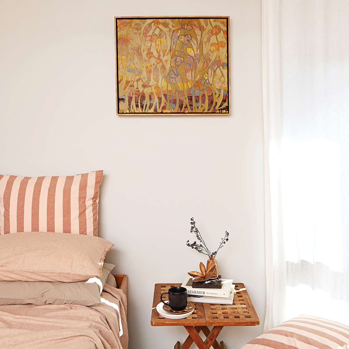 Lr 054 Mountain Ash Moment Ii Smith & Brooks Art Buy Cheap Art Melbourne Art Abstract Botanical Australian Native Species