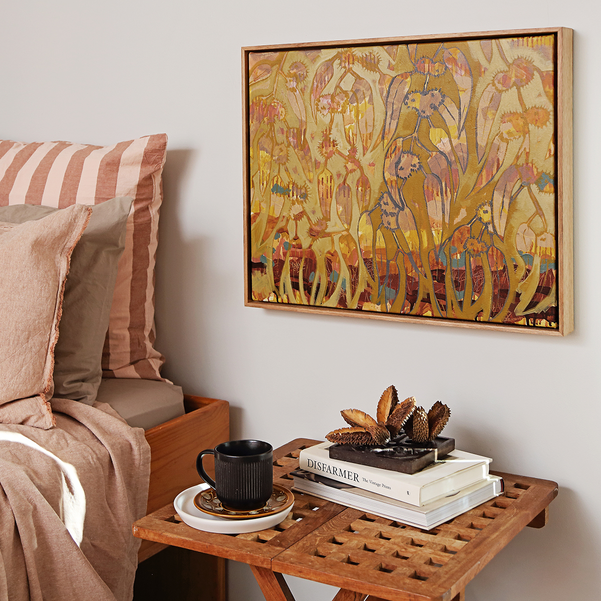 Lr 073 Mountain Ash Moment Ii Smith & Brooks Art Buy Cheap Art Melbourne Art Abstract Botanical Australian Native Species