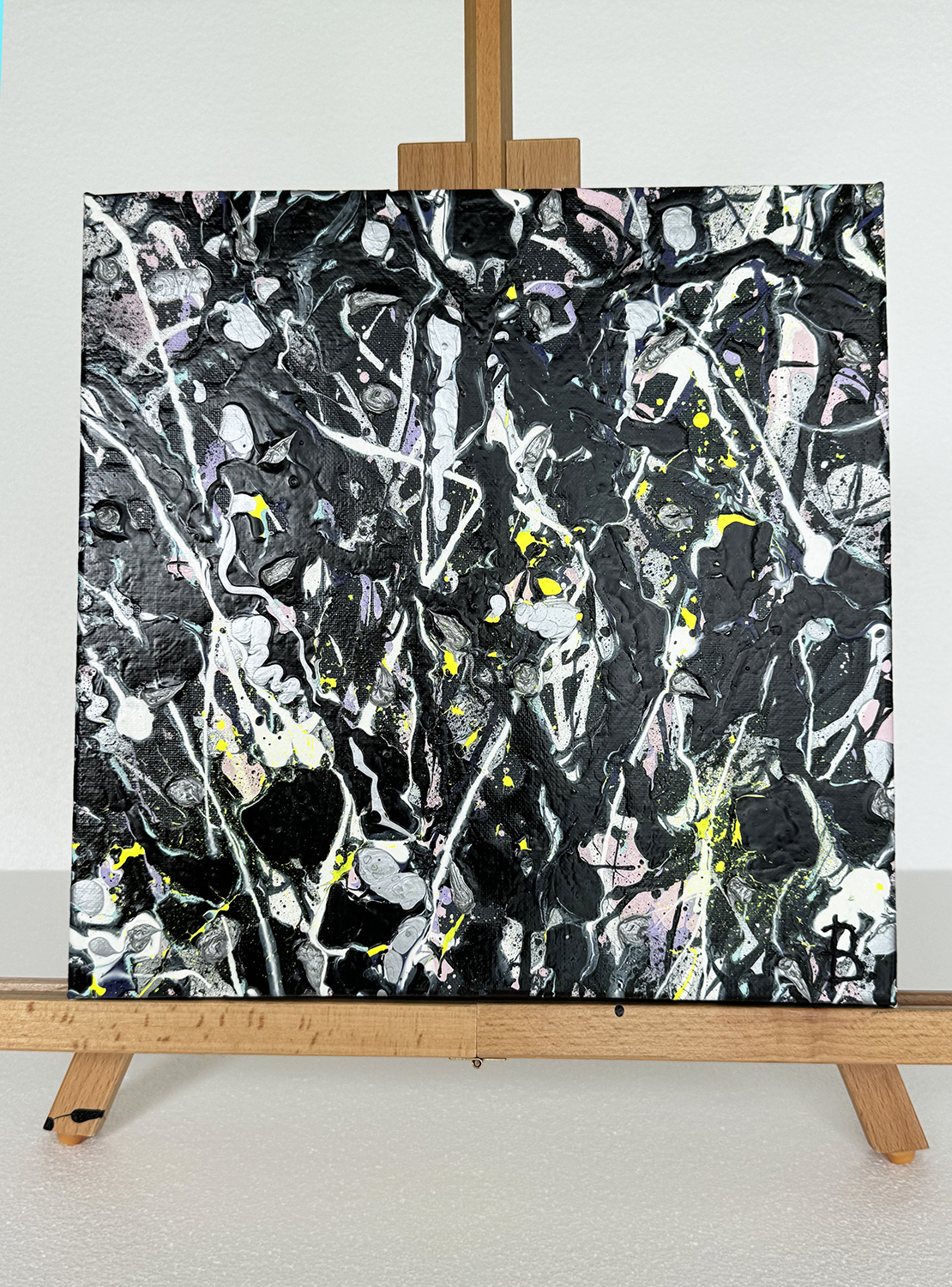 Grey Iv Original Abstract Painting By Bridget Bradley Facing On