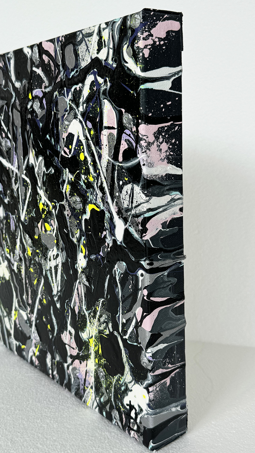 Grey Iv Original Abstract Painting By Bridget Bradley Left Canv