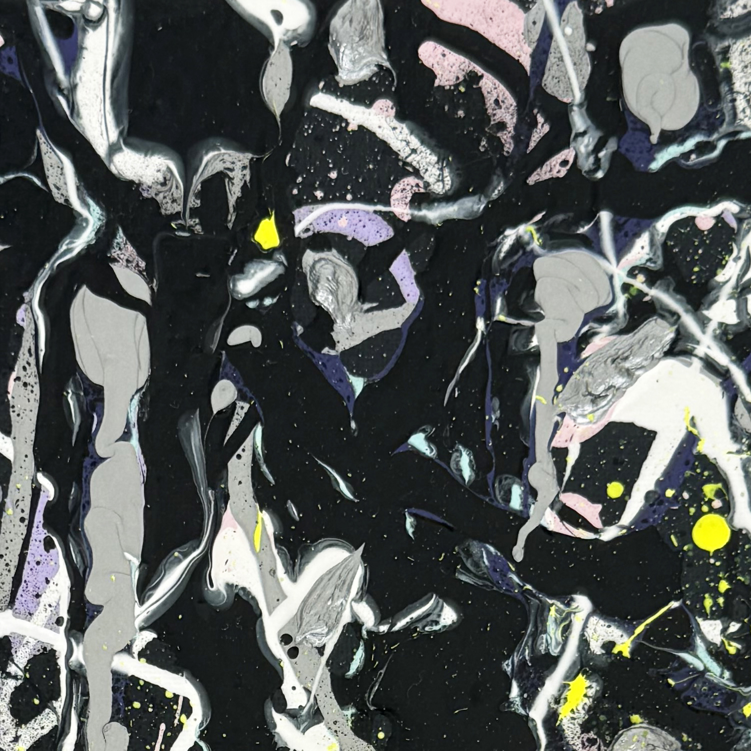 Grey Iv Original Abstract Painting By Bridget Bradley Close Up