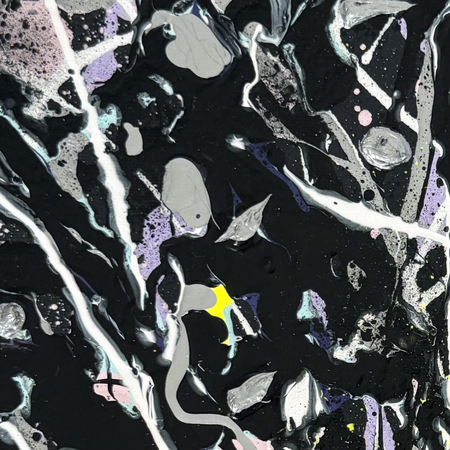 Grey Iv Original Abstract Painting By Bridget Bradley Layers