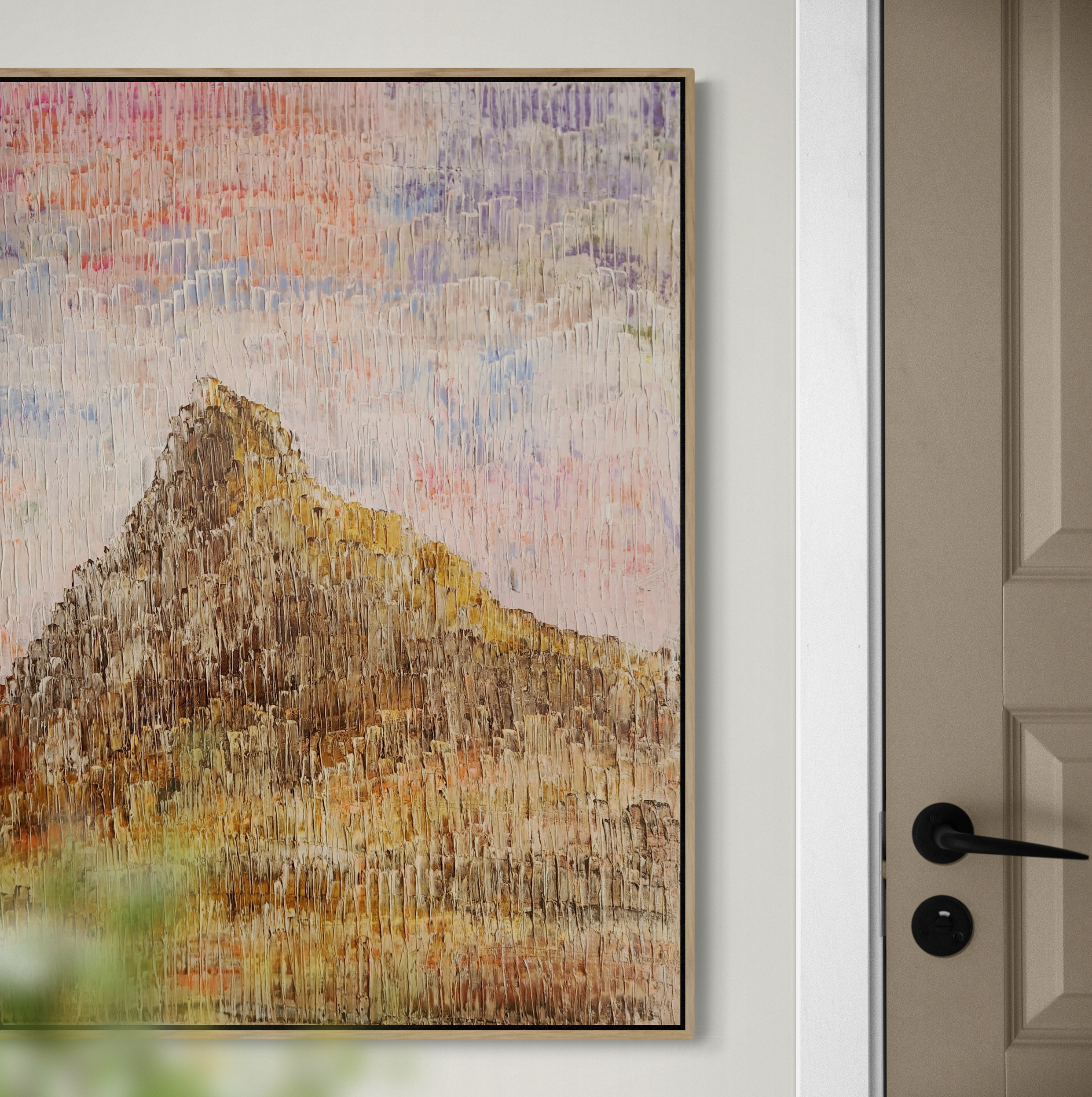 Empty Wall Next To Doorway