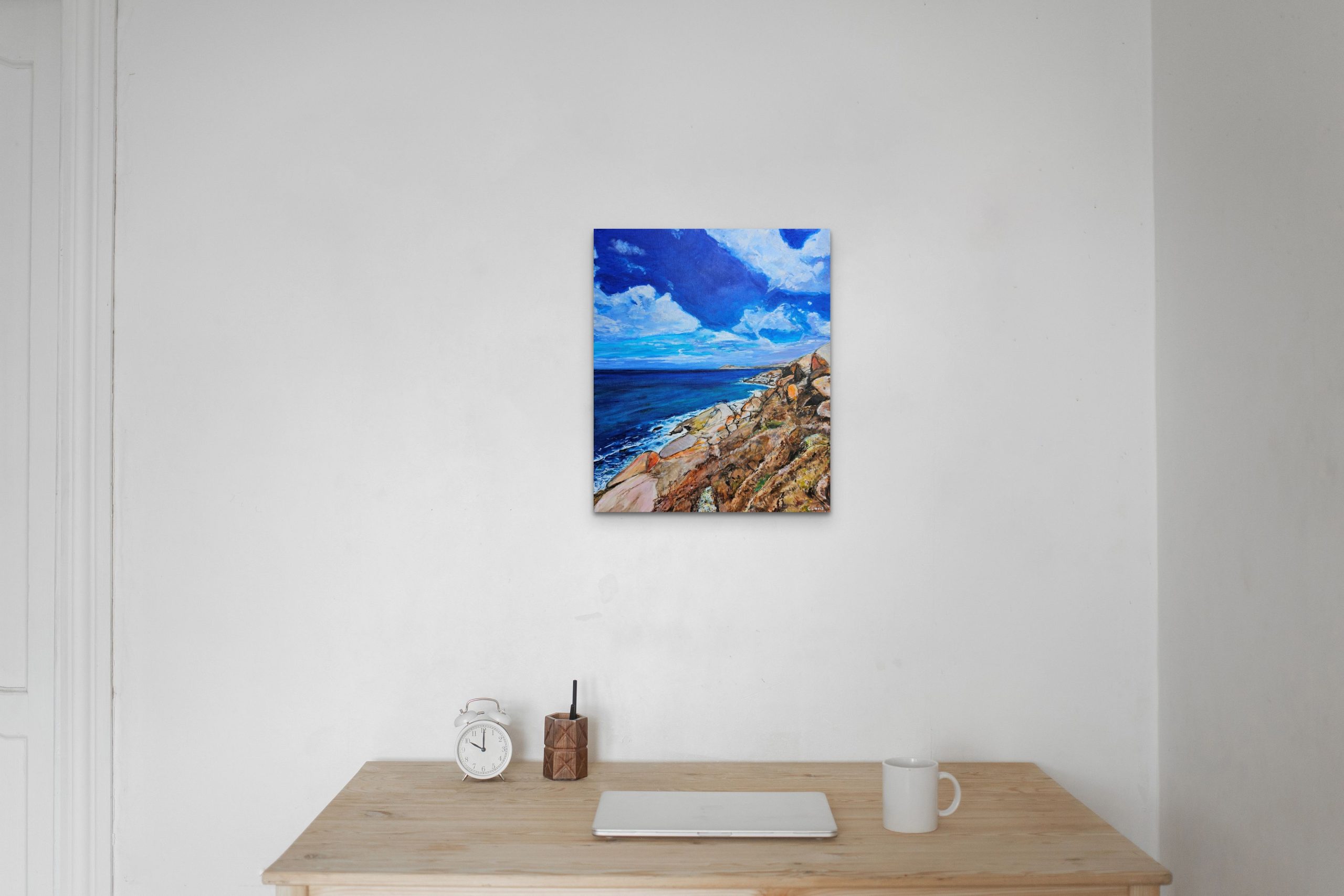 Bluff View From Granite Island Styled Scene