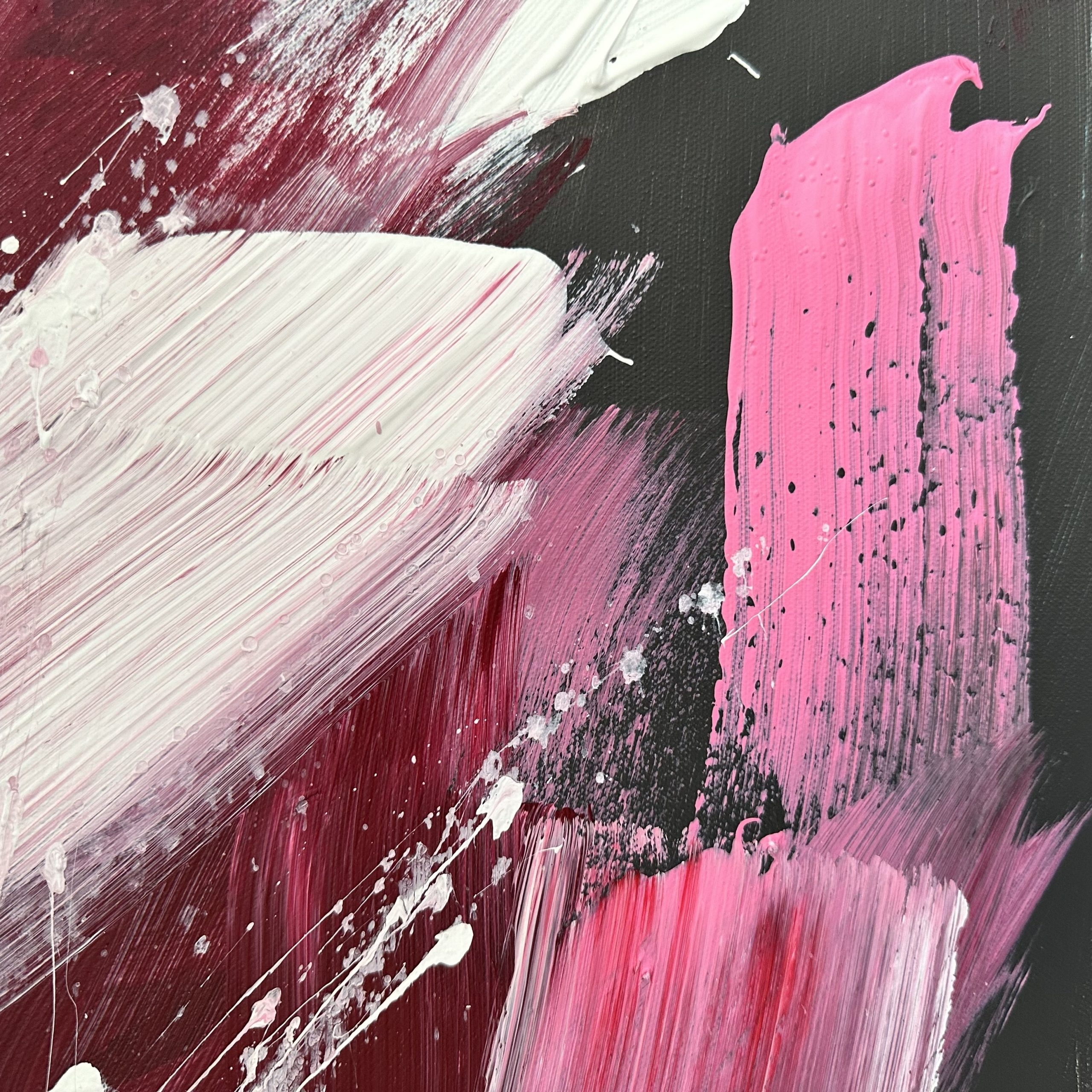 Close Up Pink Feminine Energy 1 Alanah Jarvis Abstract Art