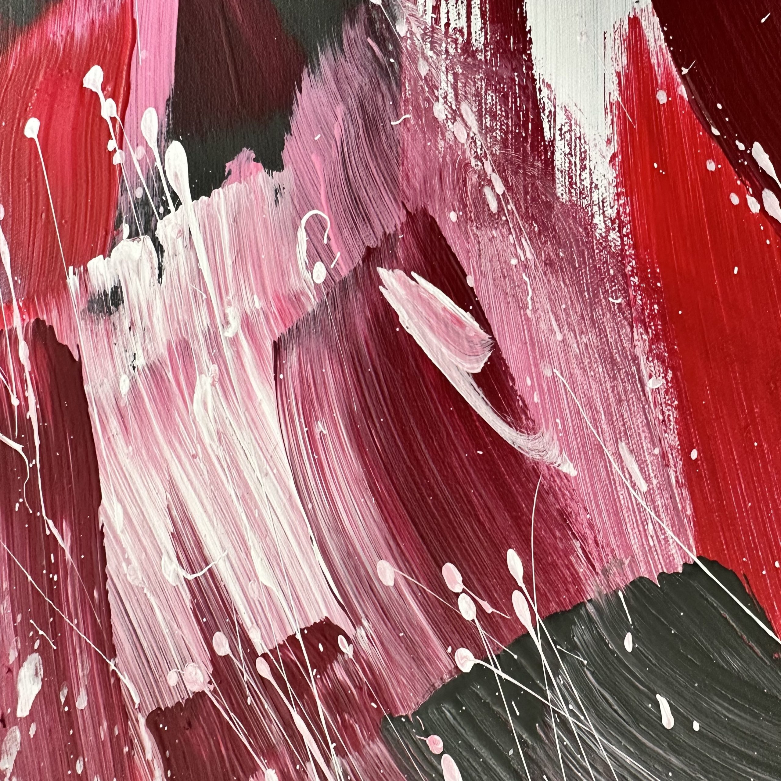 Close Up Brushstrokes Alanah Jarvis Abstract Art