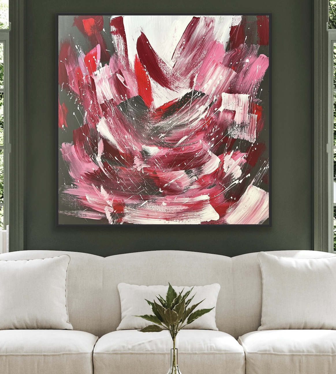 Green Interior Alanah Jarvis Abstract Art