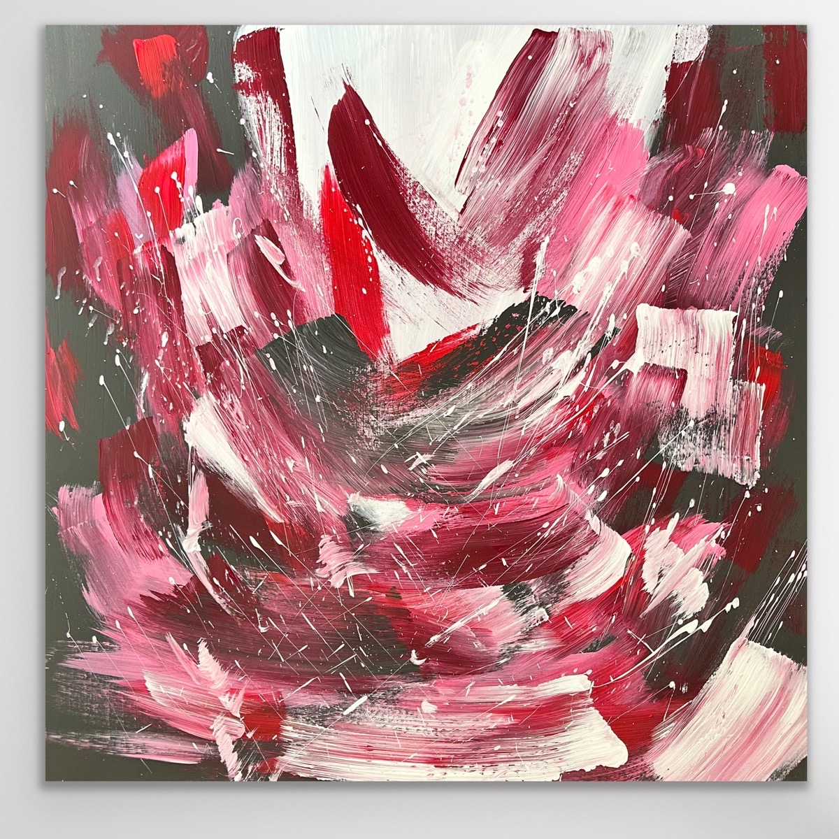 On White Wall Alanaah Jarvis Absrract Art