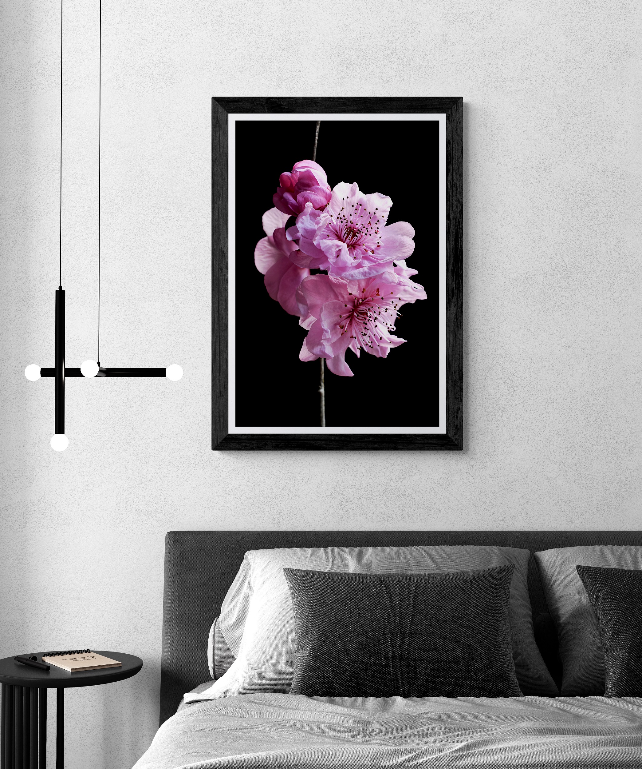 Minimal Bedroom With Hanging Lights (19)