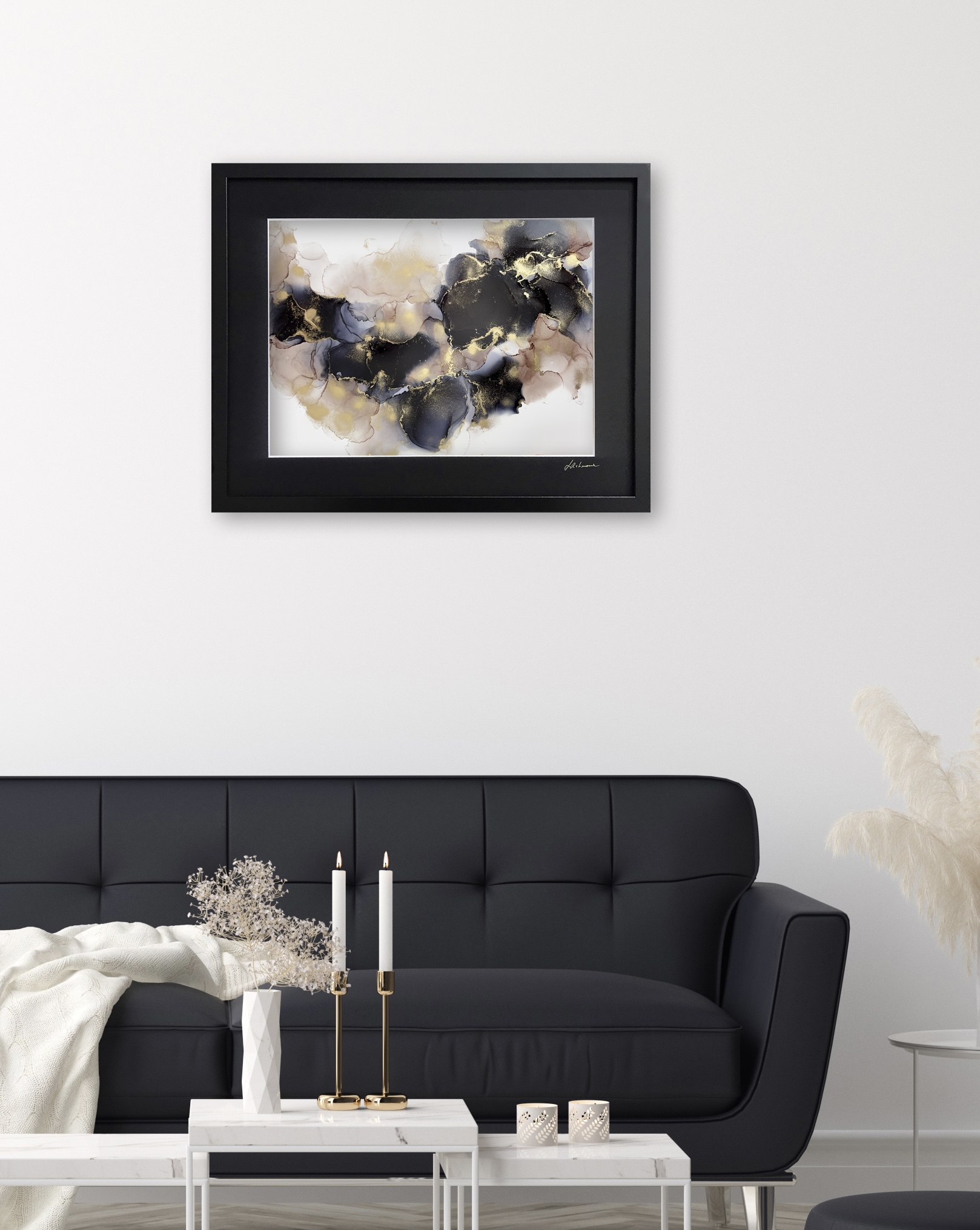 Minimalist Modern Living Room Interior Background, 3d Render