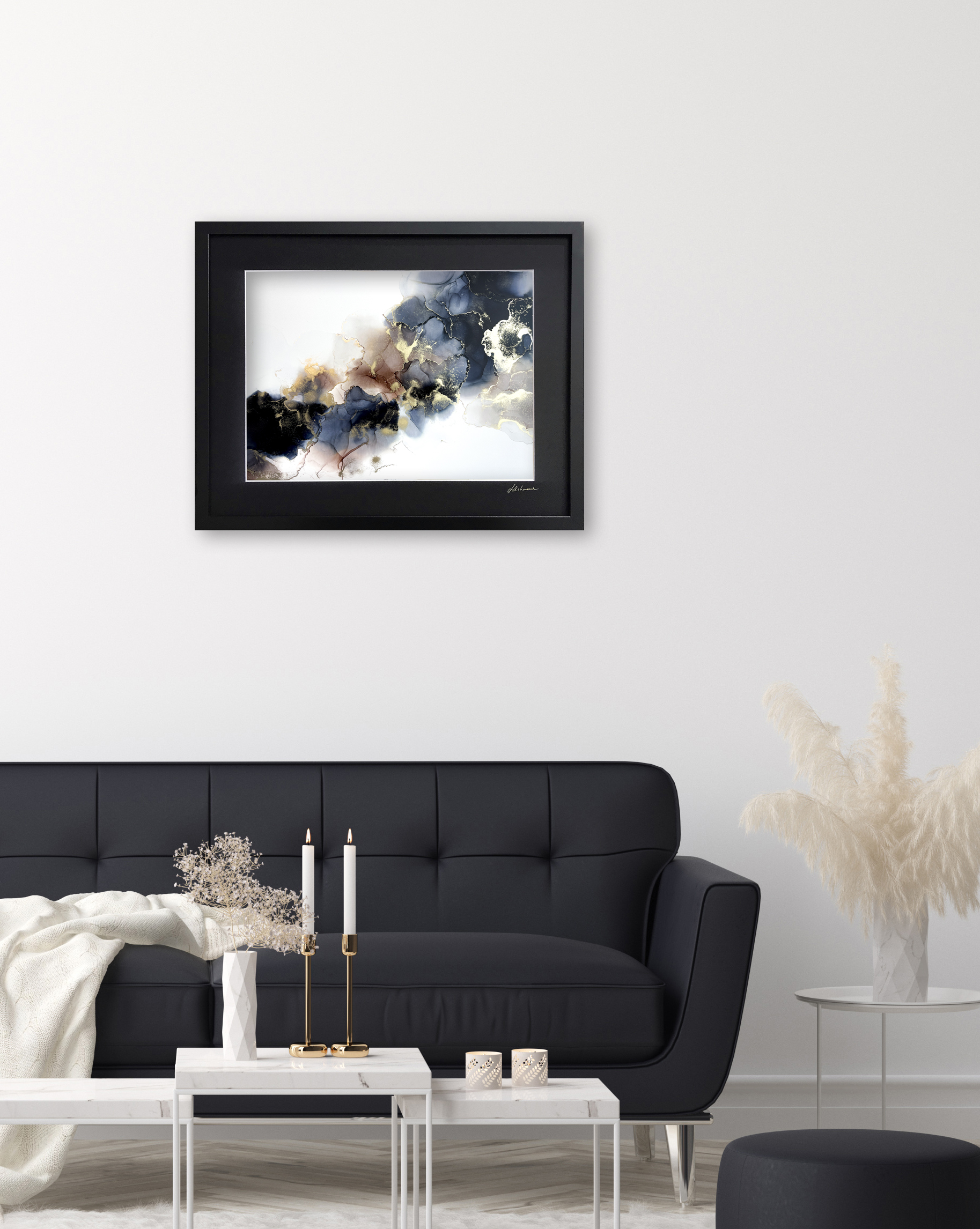 Minimalist Modern Living Room Interior Background, 3d Render