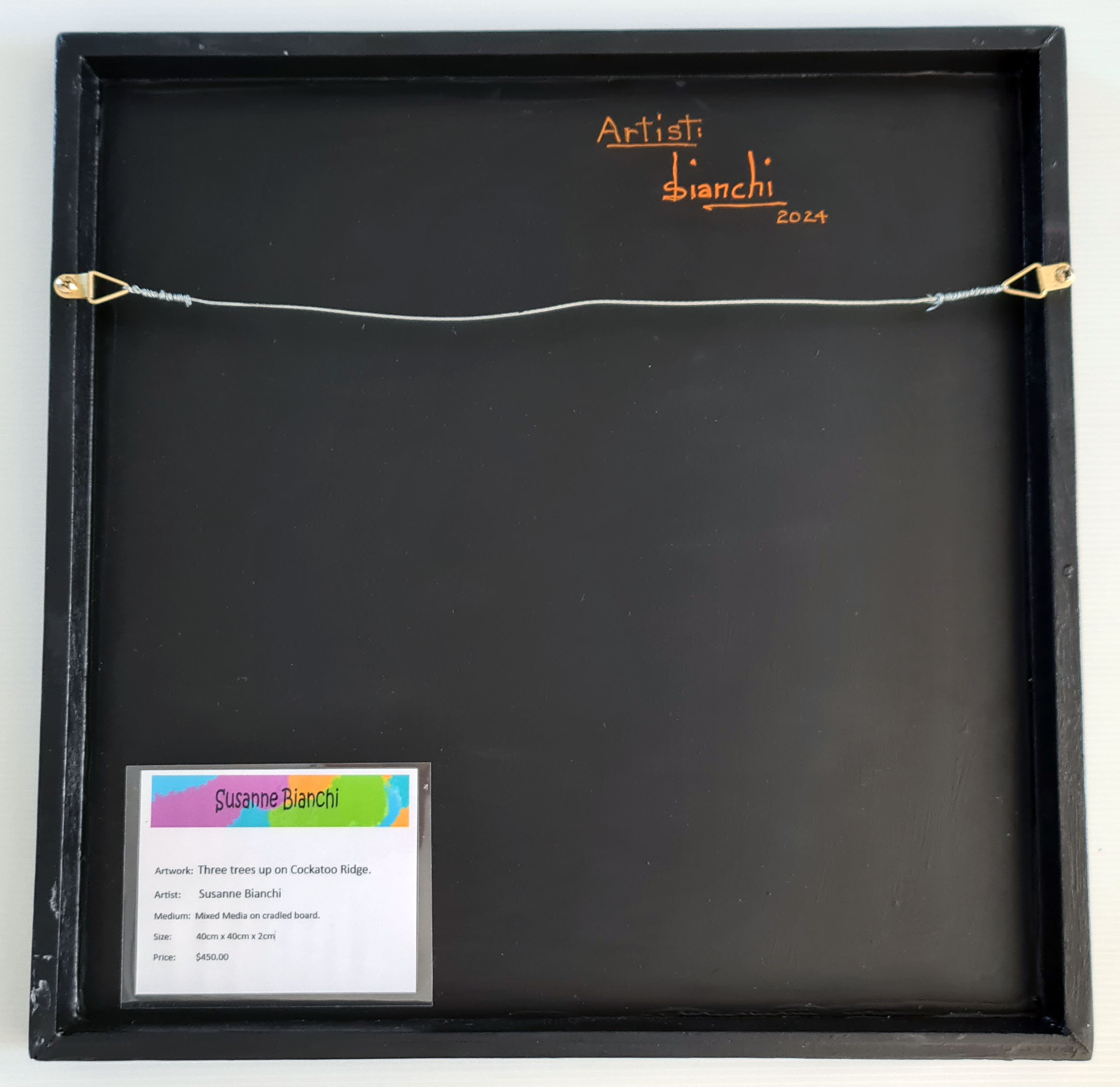 Three Trees Up On Cockatoo Ridge By Susanne Bianchi Back