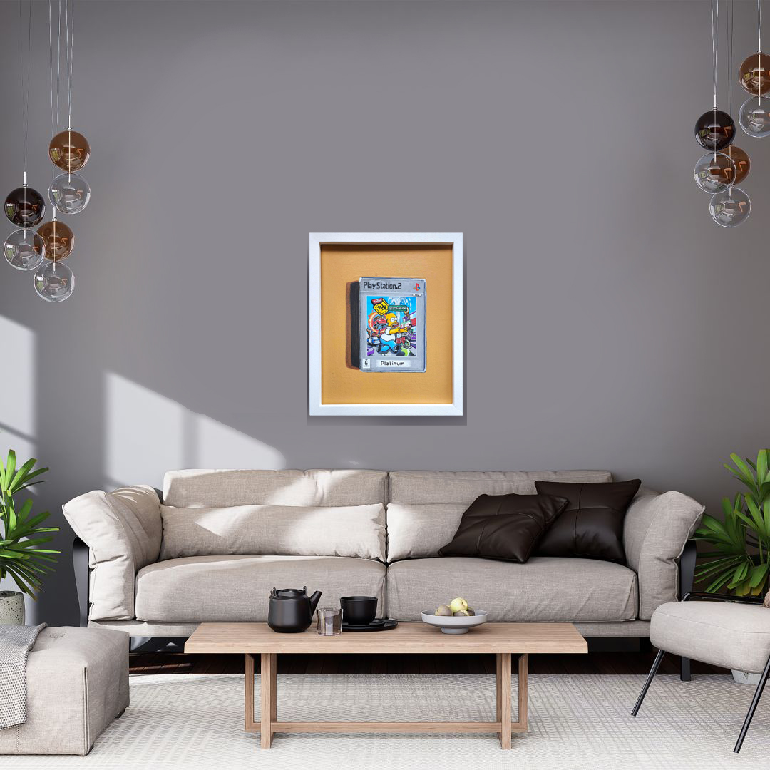 White Simple Background Wall Art Mockup Instagram Post 1