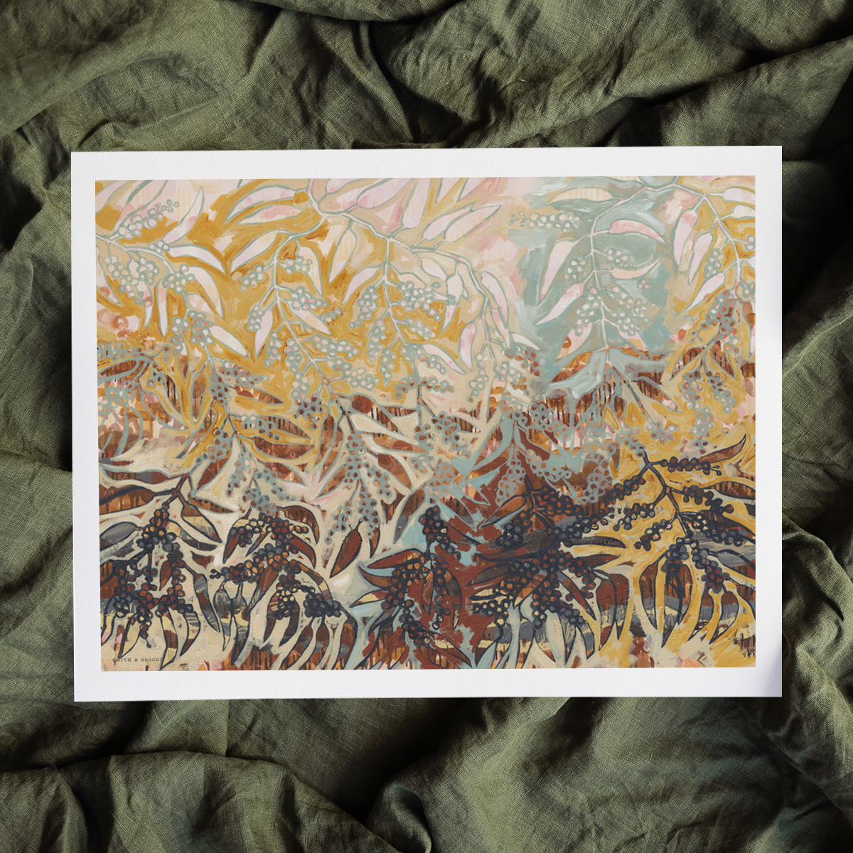 Lr 080 Golden Wattle Moment I Smith & Brooks Melbourne Interiors Australian Style Affordable Art For My Home