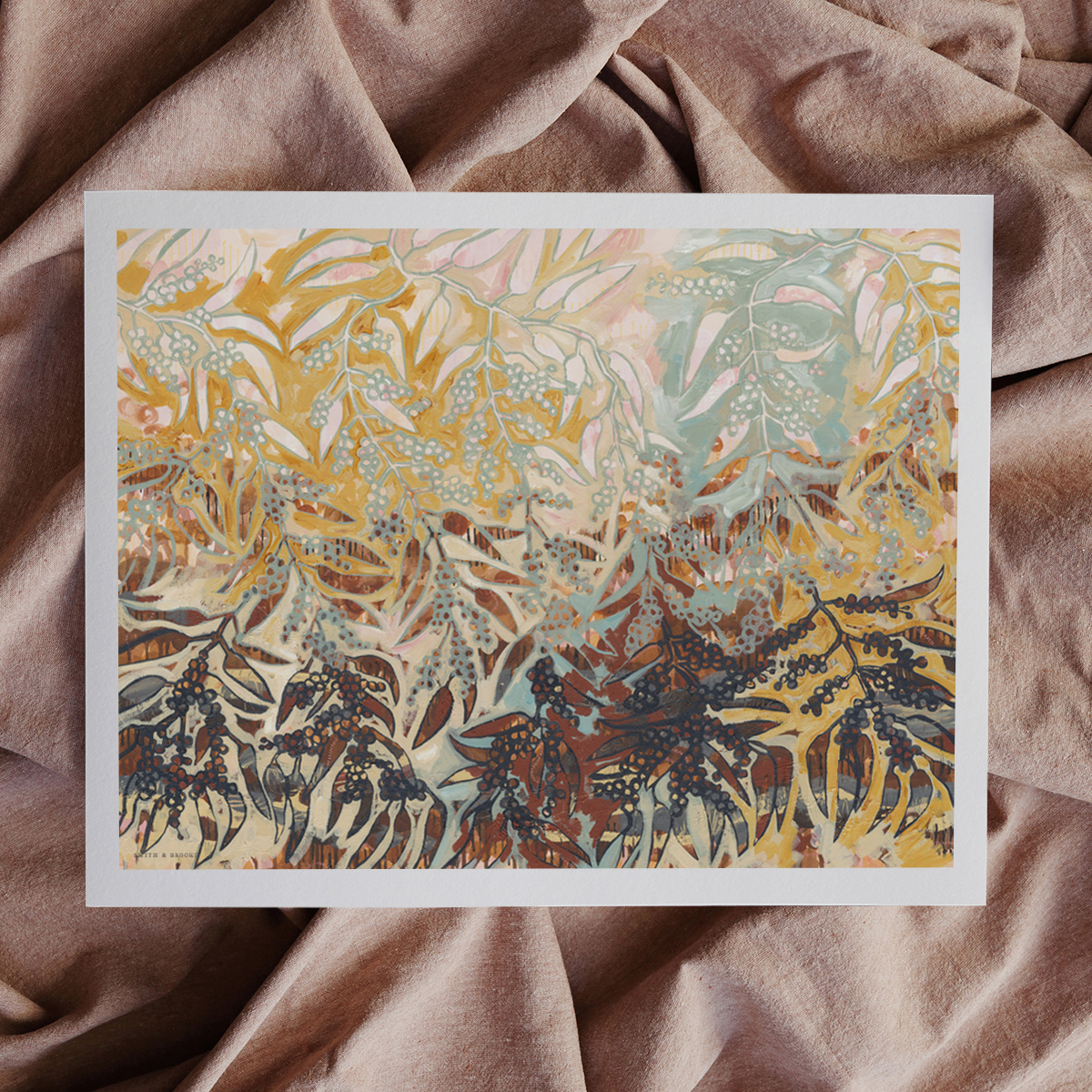 Lr 081 Golden Wattle Moment I Smith & Brooks Melbourne Interiors Australian Style Affordable Art For My Home