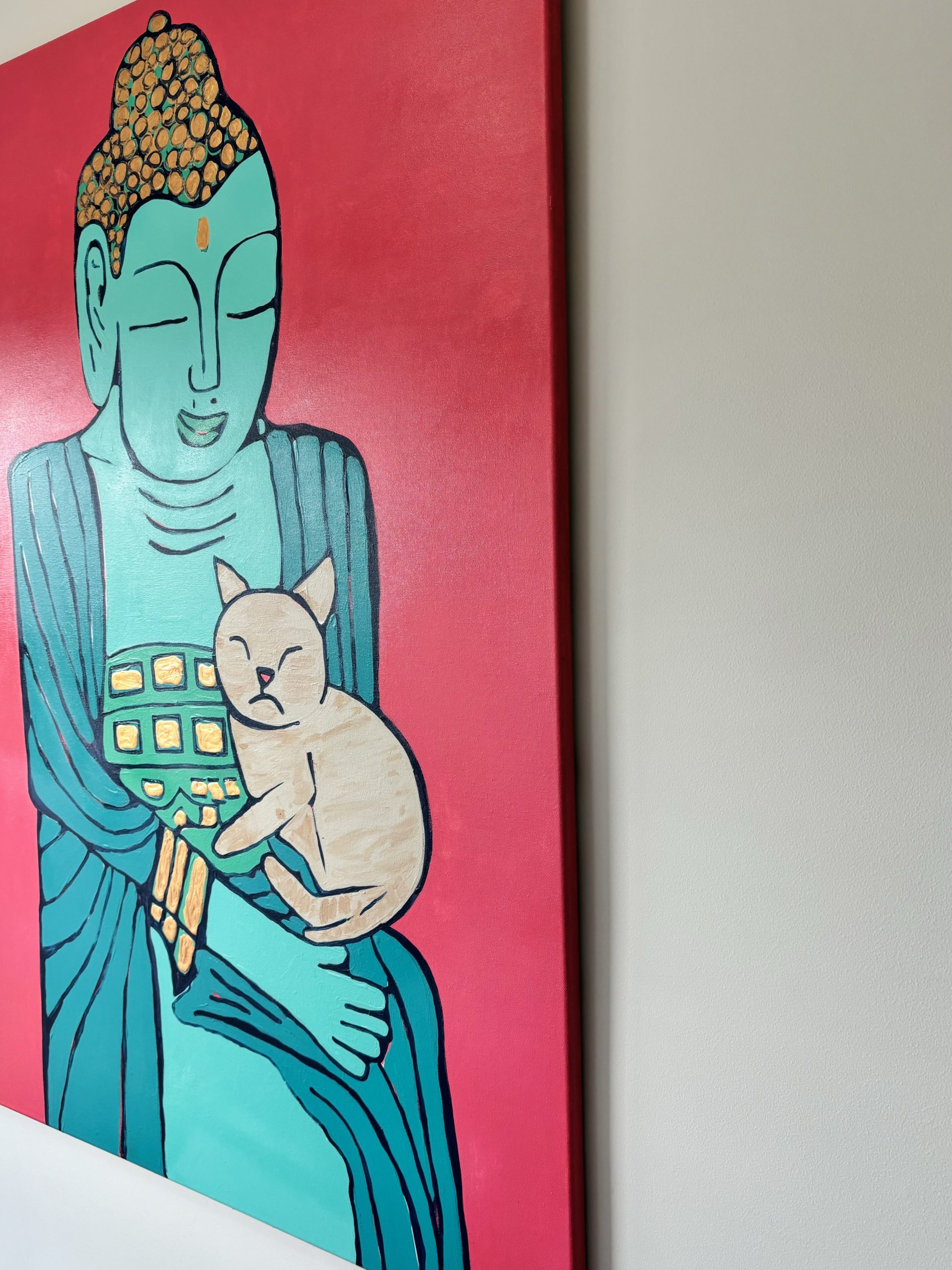 Kim Magee Art Buddhas Cat 6