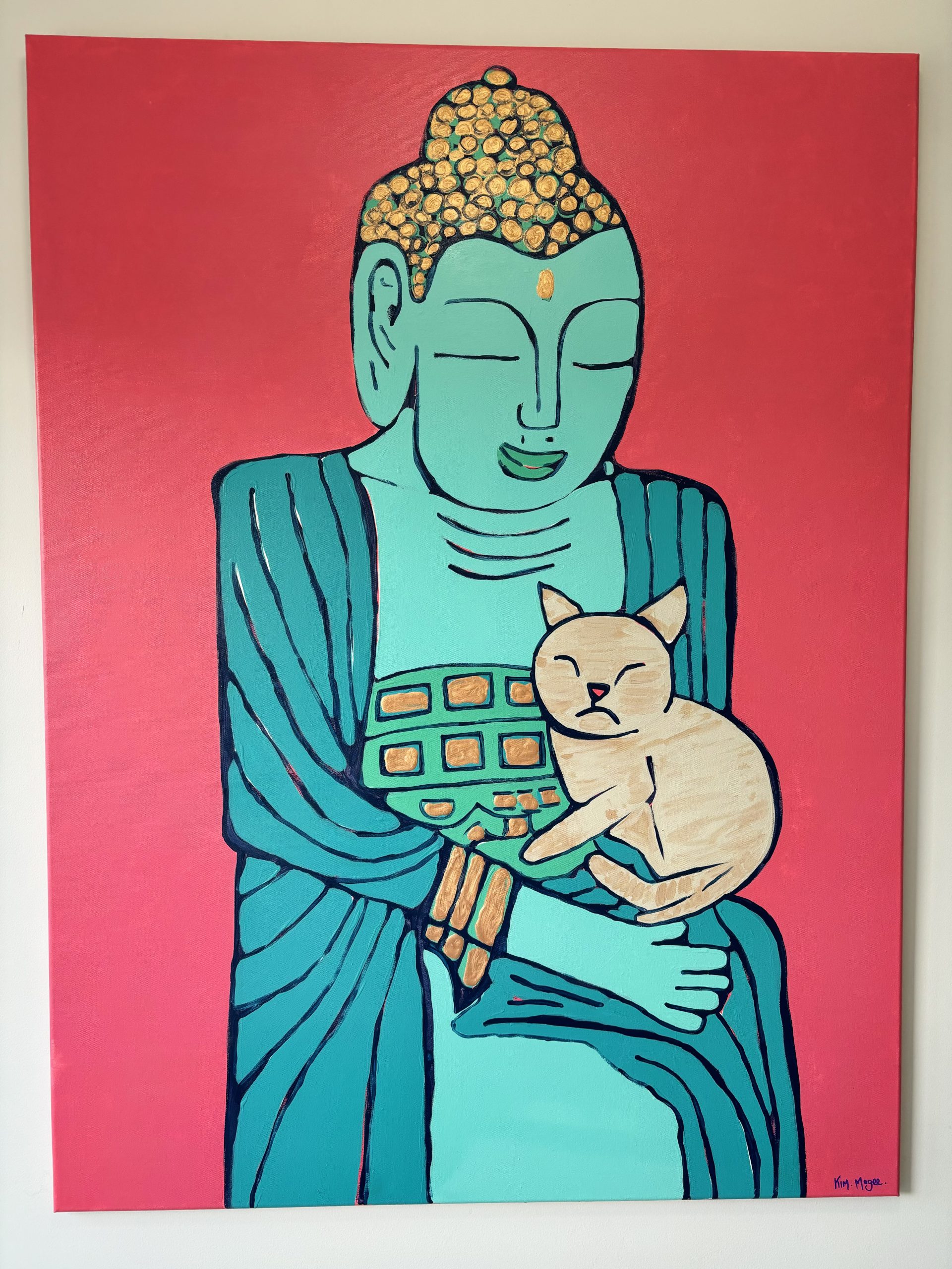 Kim Magee Art Buddhas Cat 8