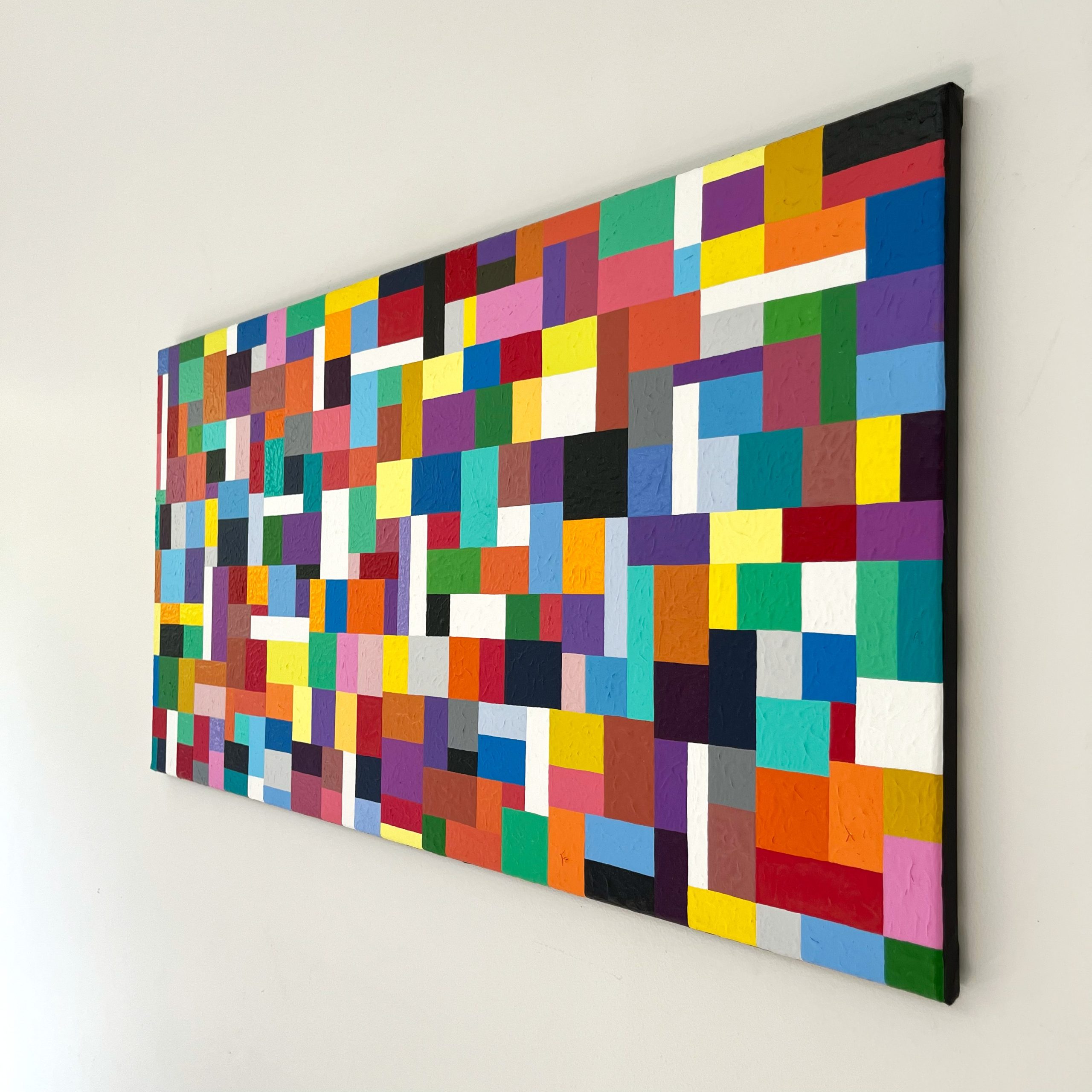 Bright Colourful Squares Painting 2