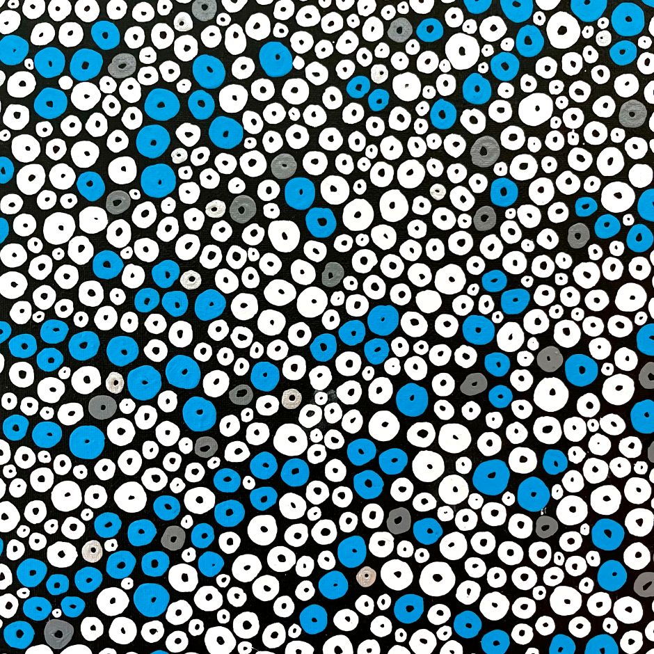 Oversight Blue White Circles 4