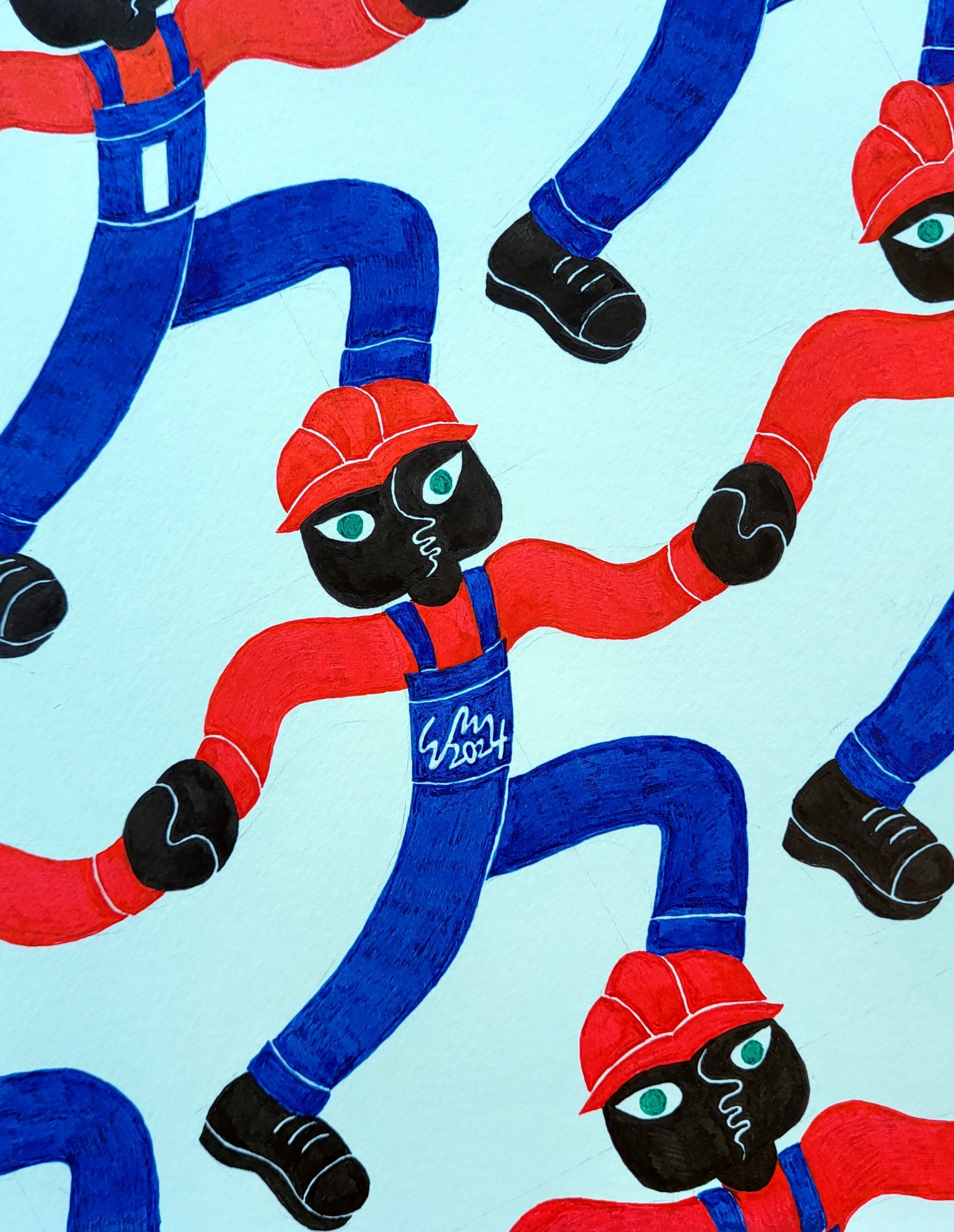 Solidarity Ink Drawing 2024 Signature