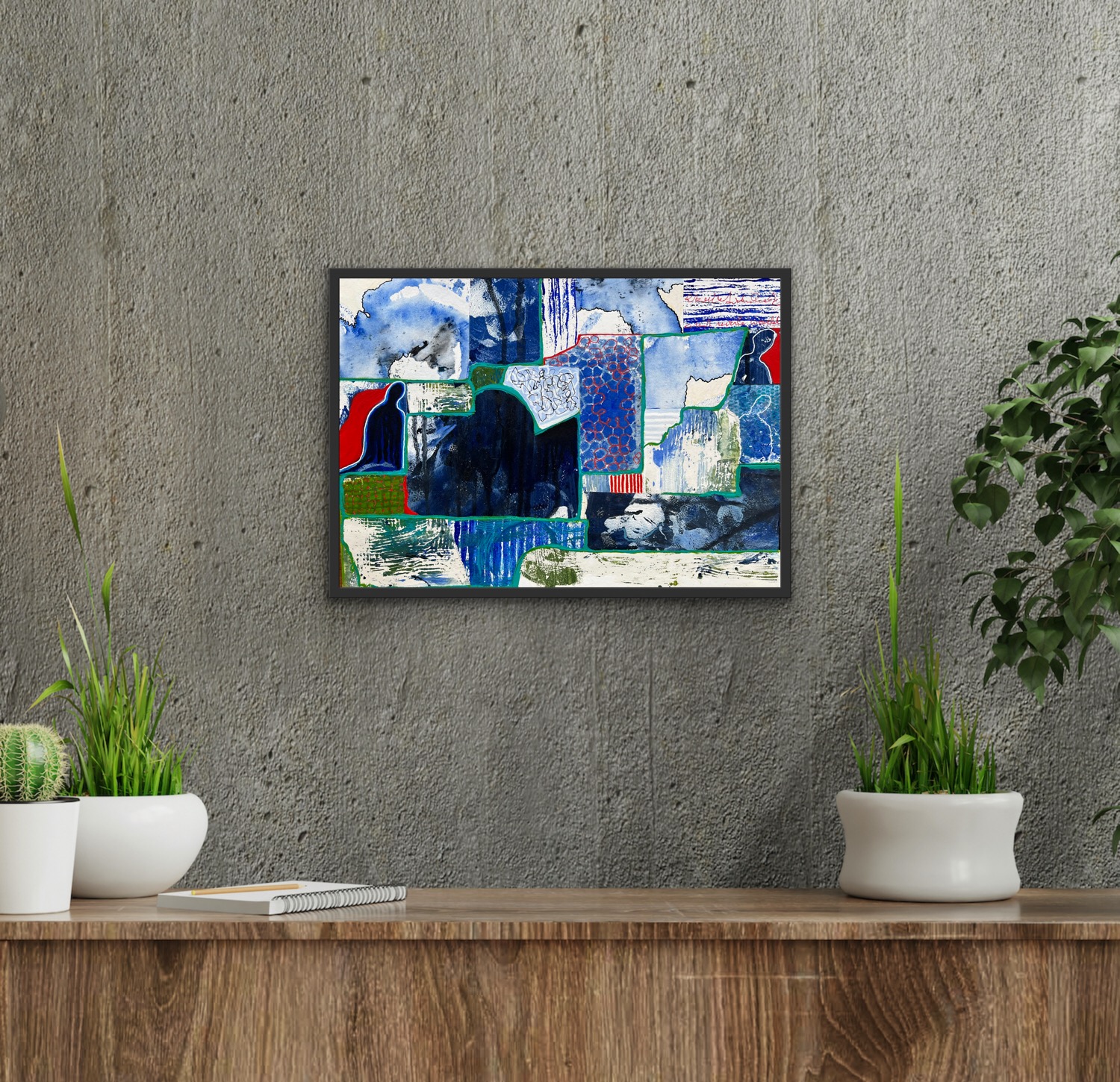 Magic Moments No2 Insitu Grey Wall Framed