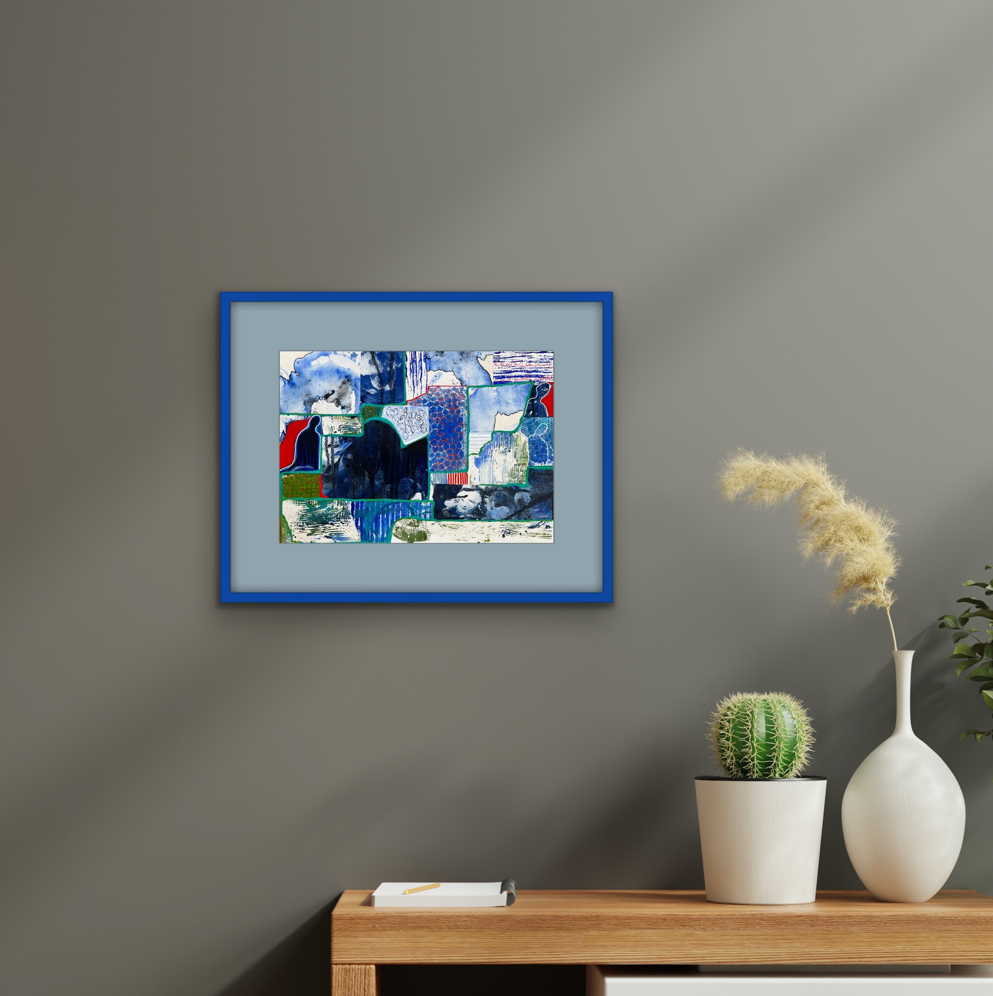 Magic Moments No2 Insitu Framed On Beige Wall