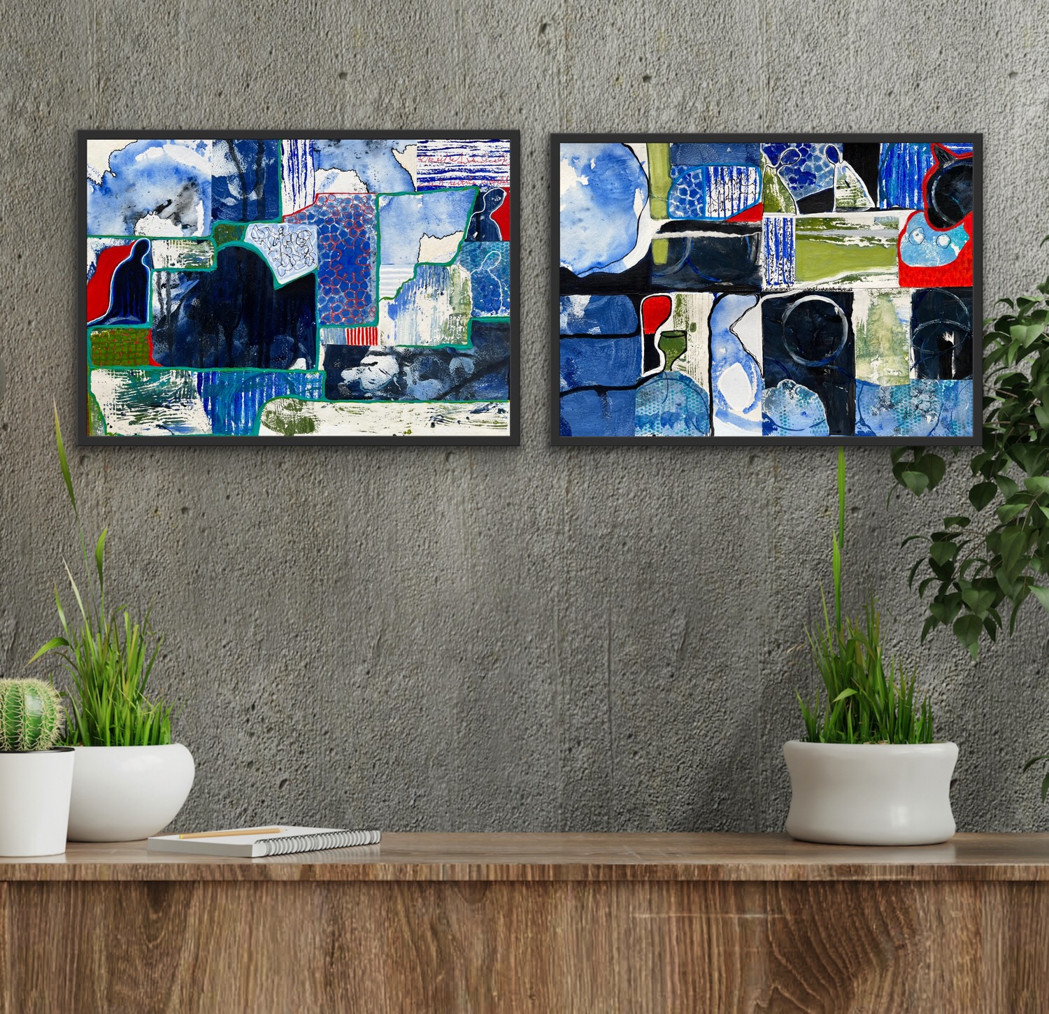 Magic Moments No2 Insitu Two Pictures On Wall