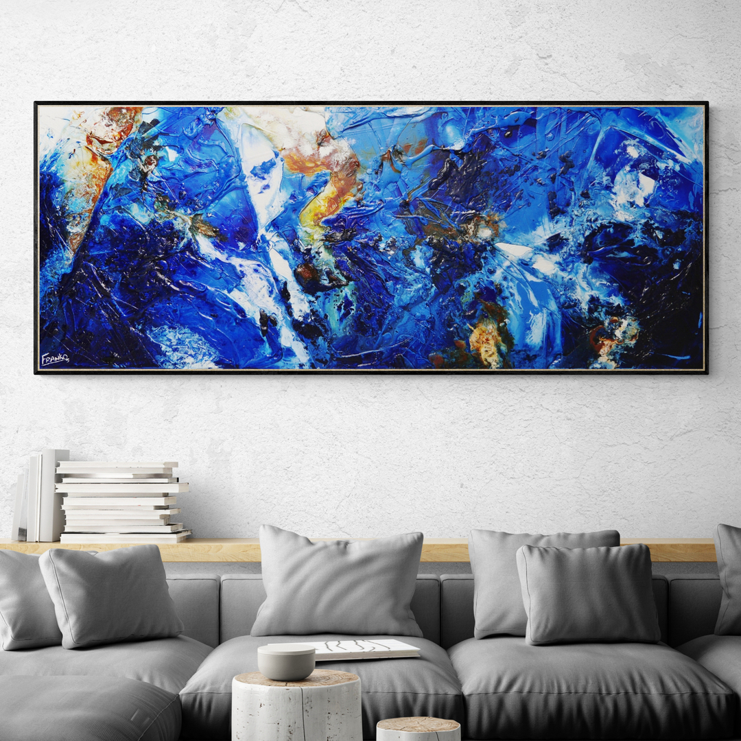 Lounge With Corner Sofa And Tree Stump Pedestals