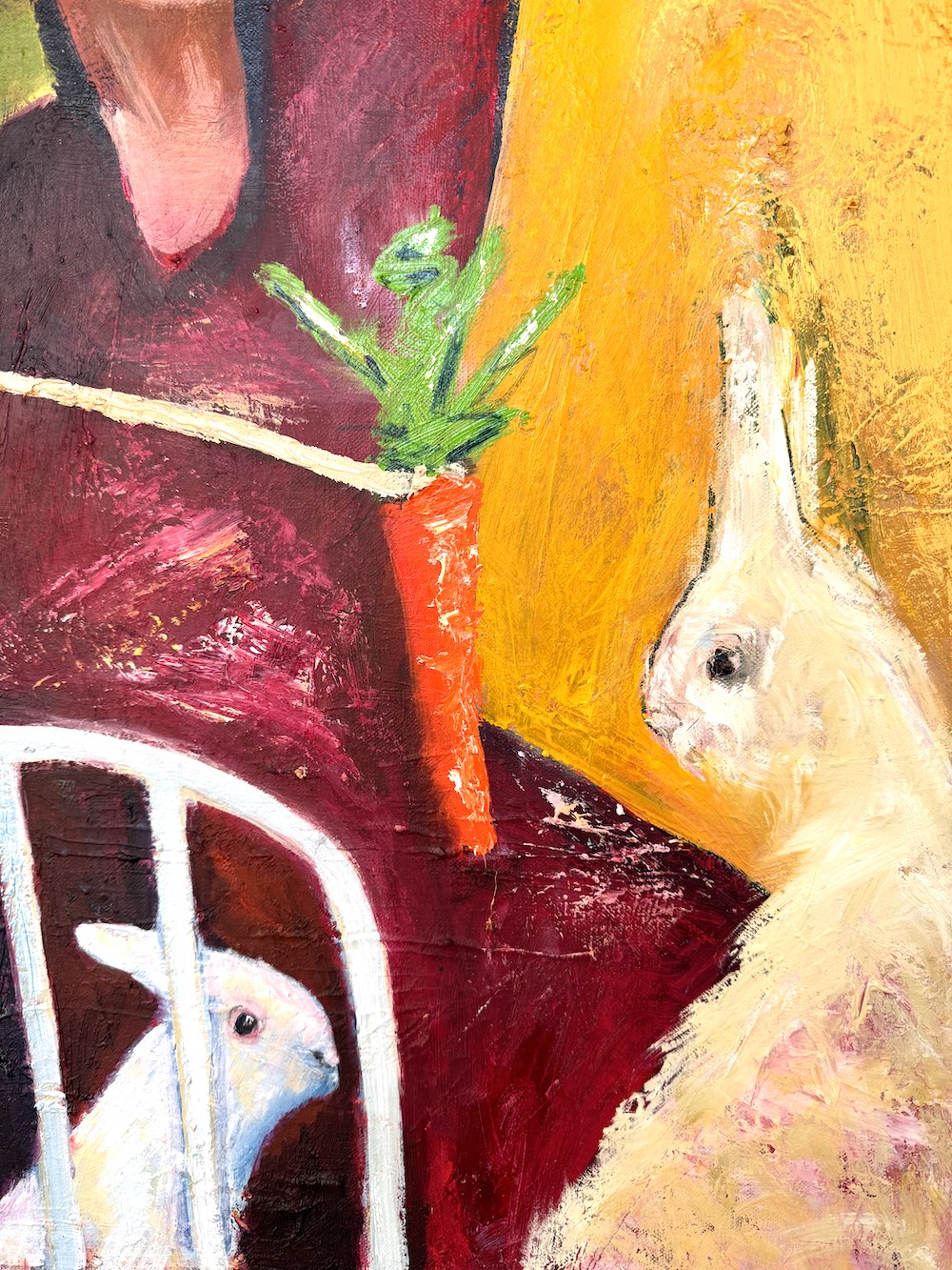 Carrot Stick Rabbit Detail