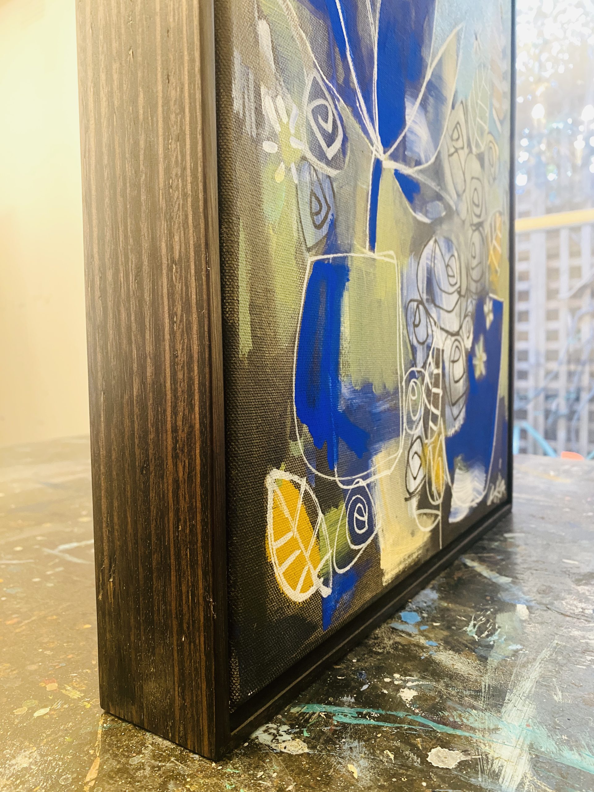 Carita Farrer Spencer New Bulbs #2 38 X 43cm Oak Box Frame