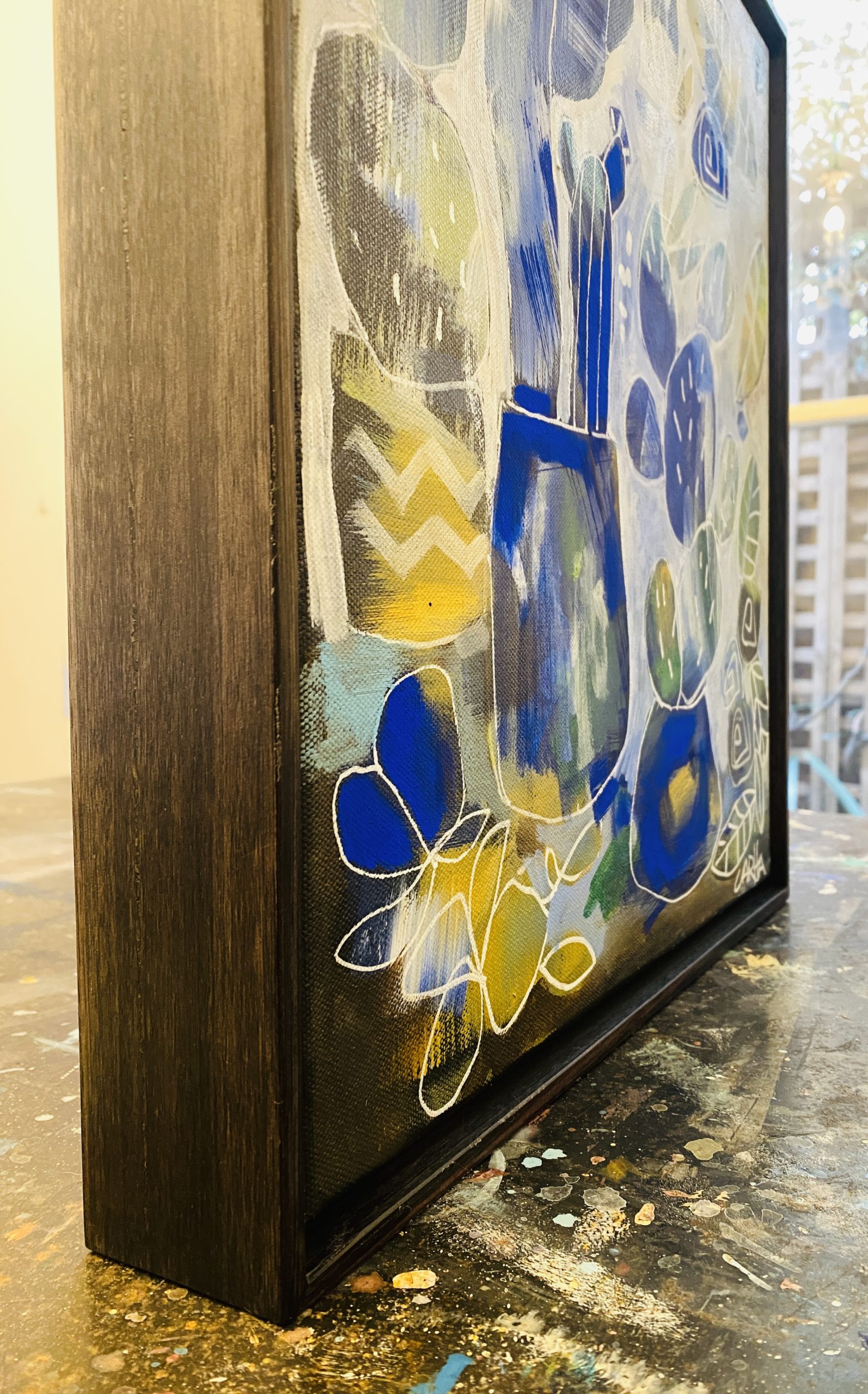 Carita Farrer Spencer New Bulbs #1 38 X 43cm Oak Box Frame