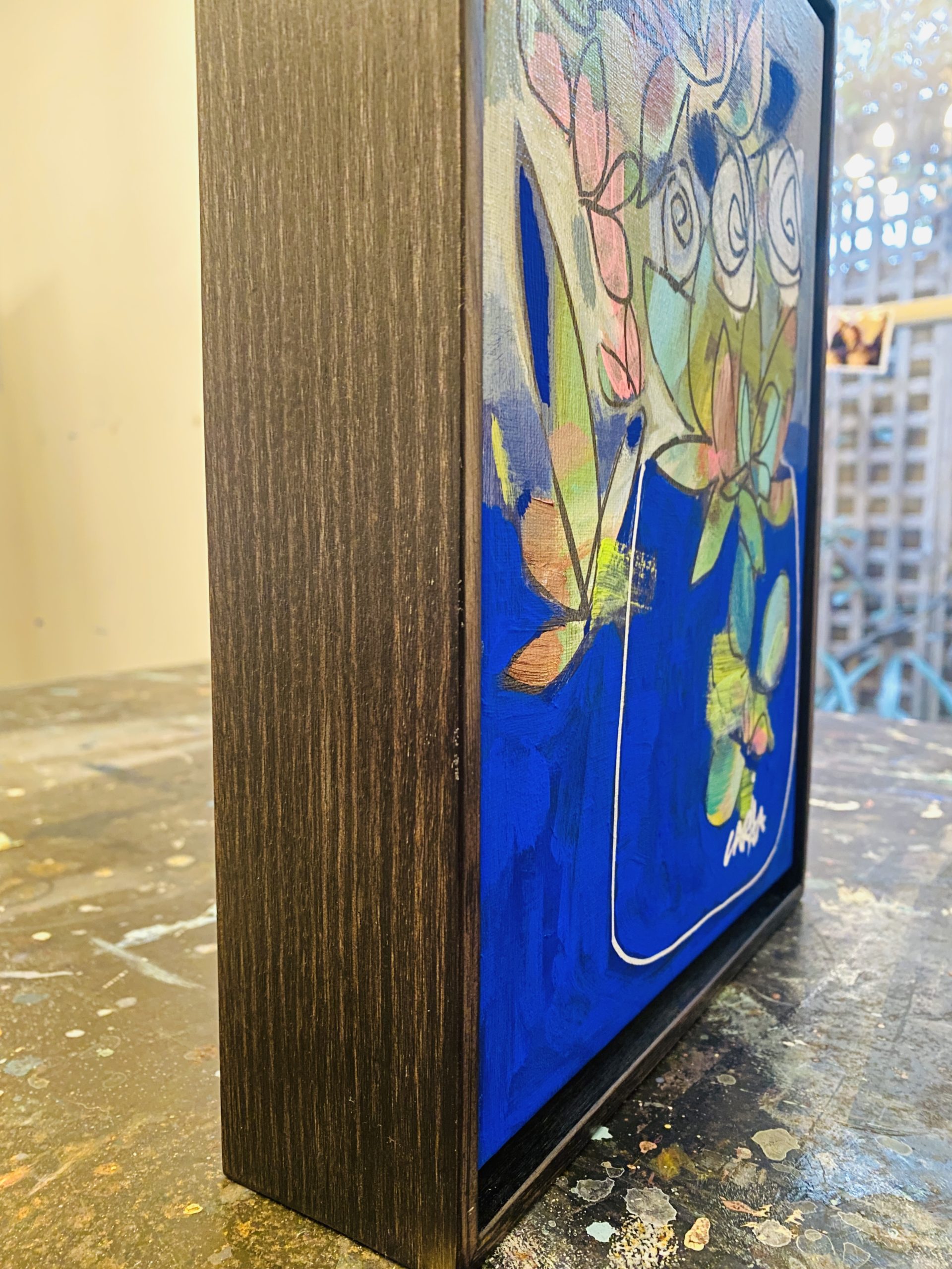 Carita Farrer Spencer Chico#1 23 X 32 Oak Box Frame