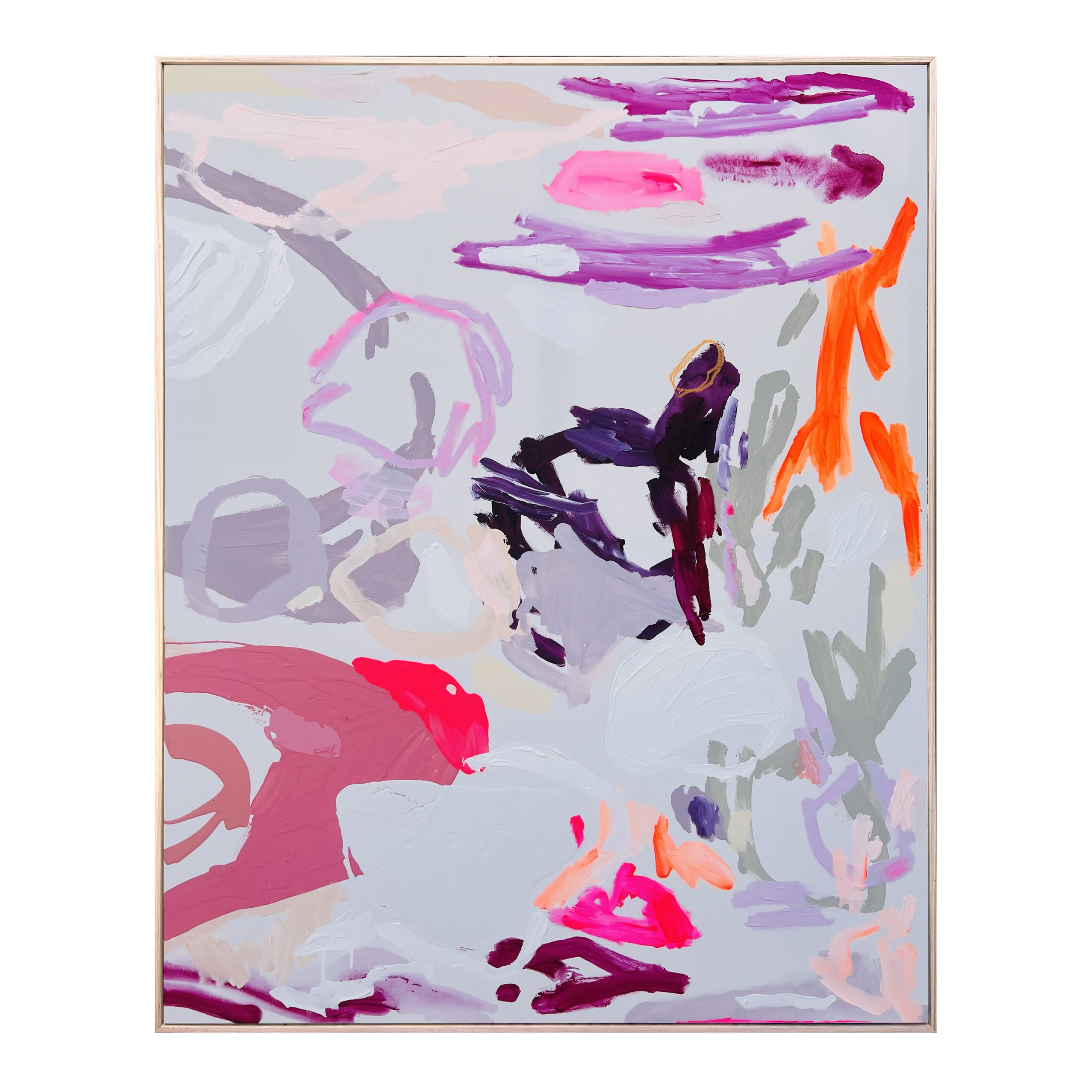Abstract Art Australia Rebecca Koerting Modern Pink Colliding 2 102