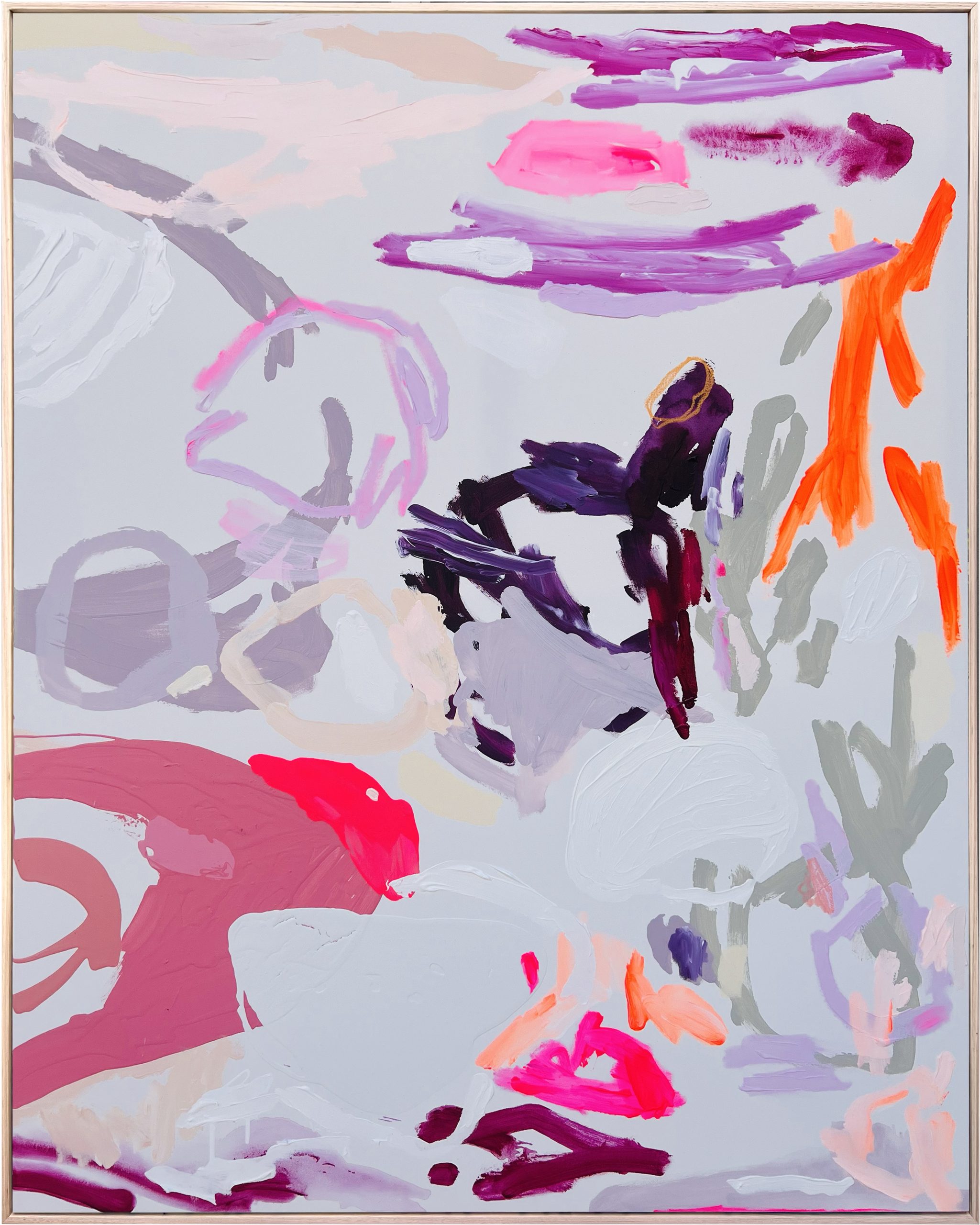 Abstract Art Australia Rebecca Koerting Modern Pink Colliding 2 201