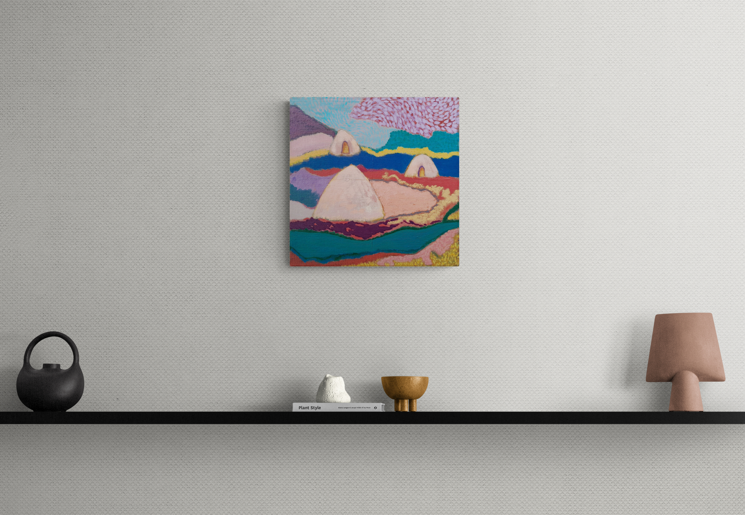 Wall Shelf With Ornaments (1)