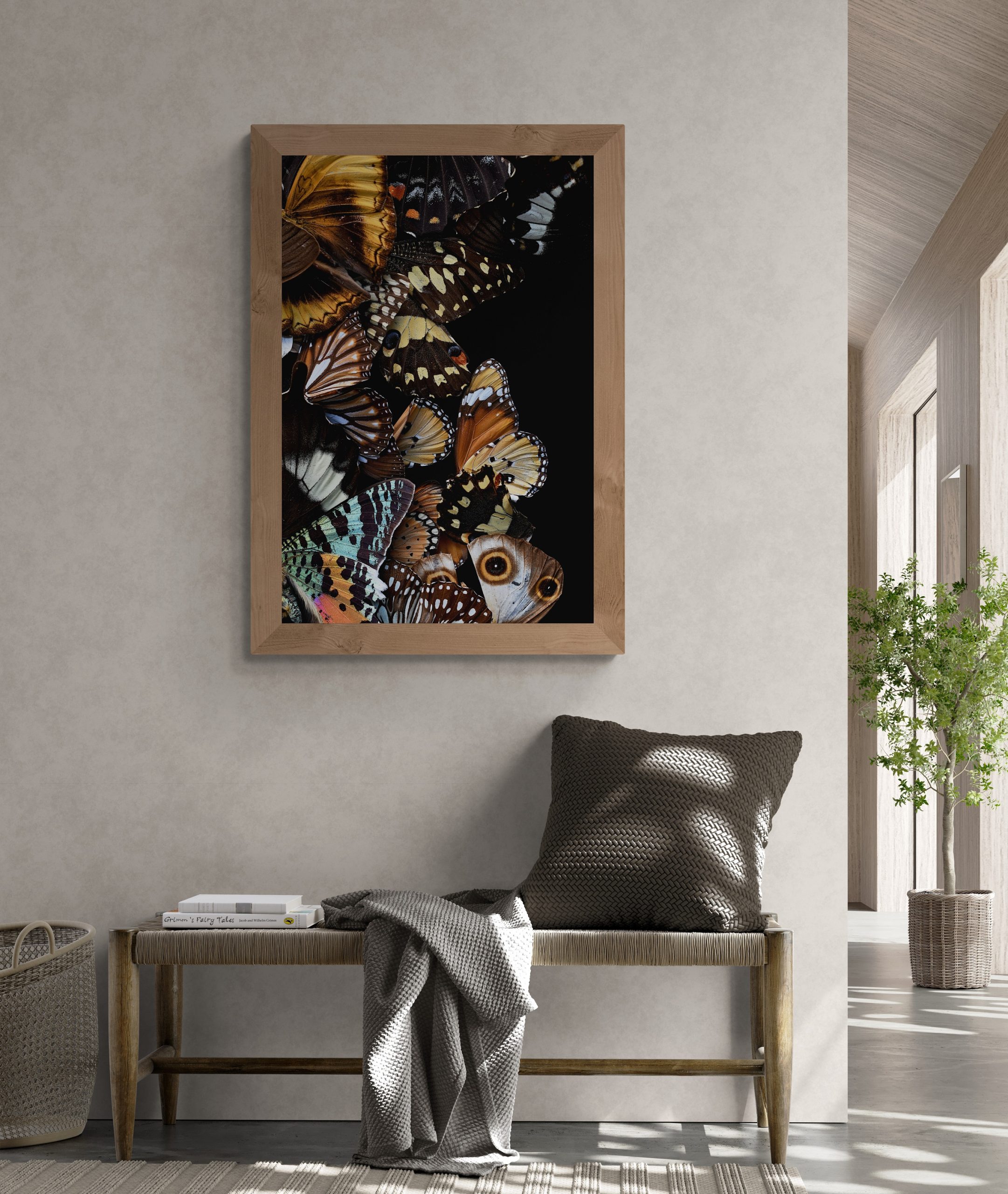 Feature Wall In Boho Living Room (4)