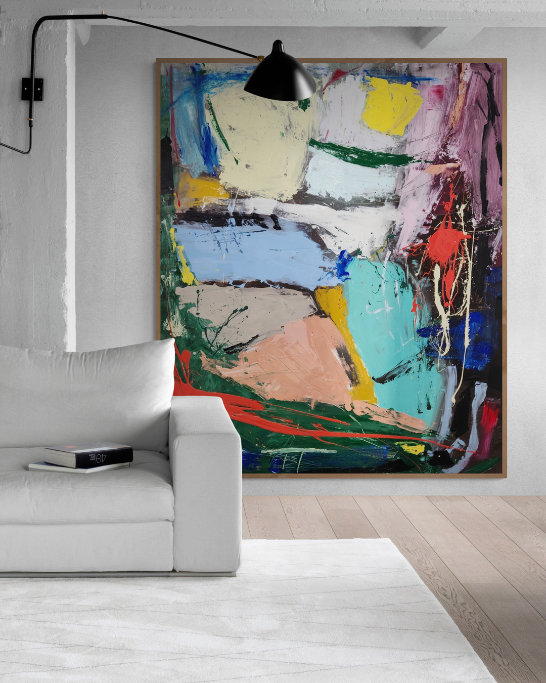 Industrial Style Living Room With Comfy Sofa 4