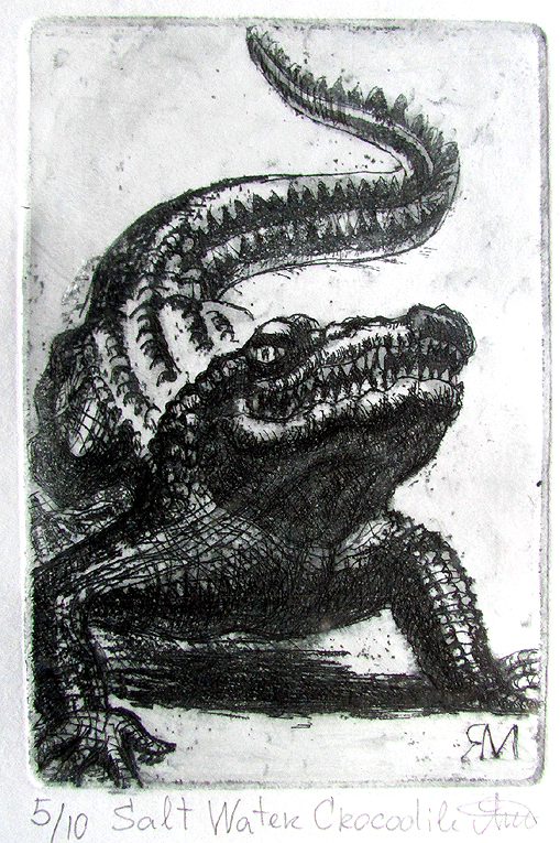 Salt water Crocodile – Ltd Ed Print